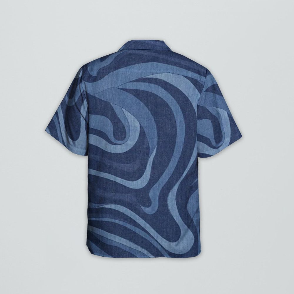 Designer Marmo-Print Shirt – Modern Elegance with Artistic Flair Size S / US 4 / IT 40 - 4 Thumbnail