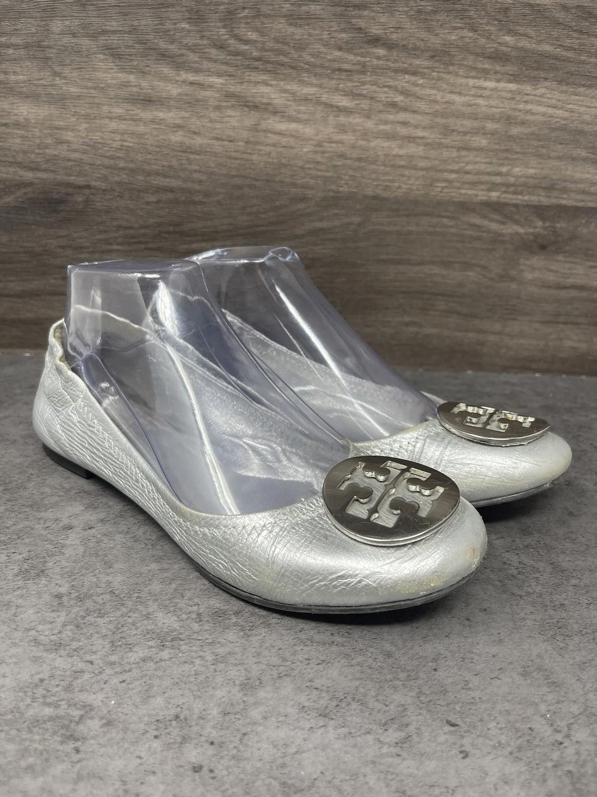 Other Tory Burch Flats Womens Size 7 Silver Slip On Ballet Size US 7 / IT 37 - 4 Thumbnail