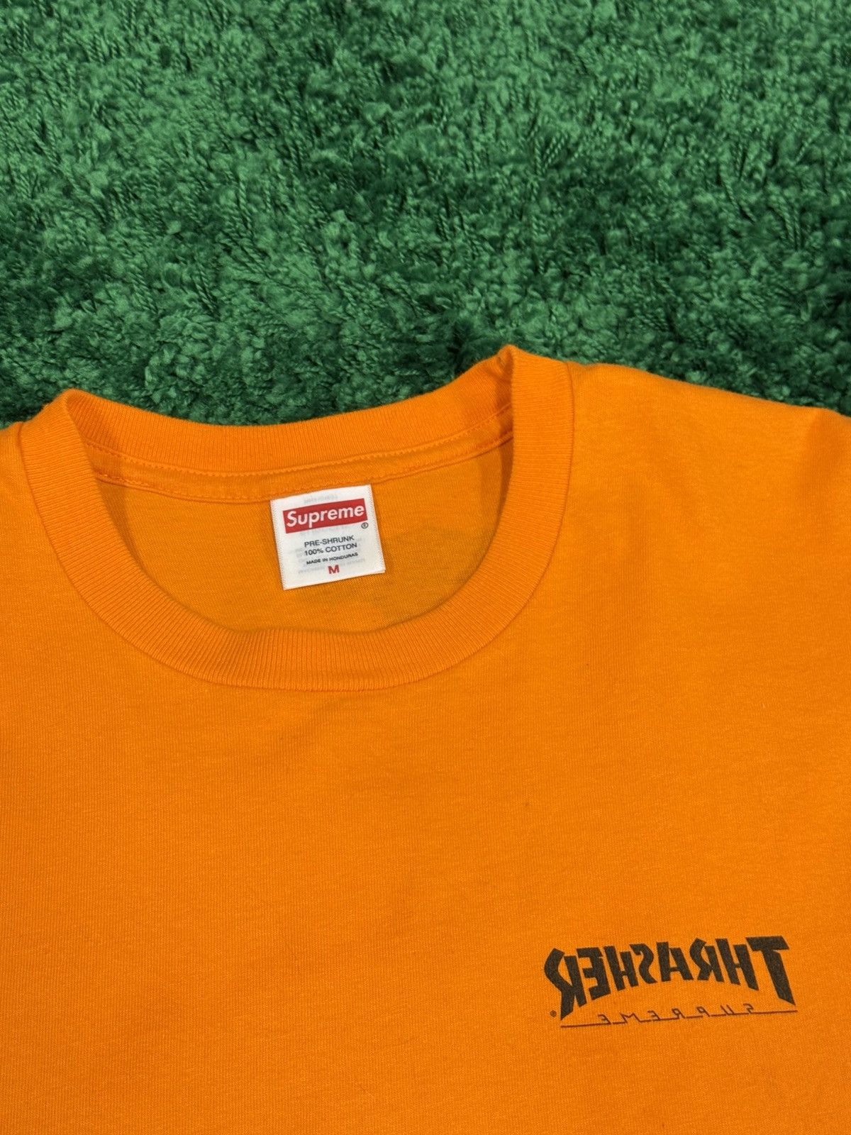 Supreme × Thrasher Supreme x Thrasher Cross Logo Tee Orange Medium M FW24 Size US M / EU 48-50 / 2 - 4 Thumbnail