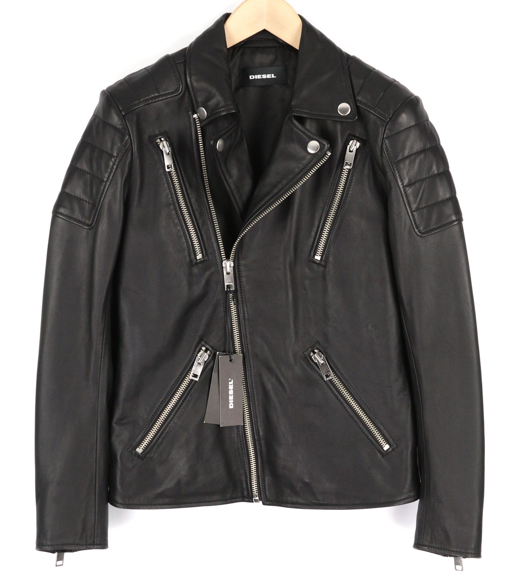 R-PUSMIR S Black Sheep Leather Zip Lined Jacket 81723
