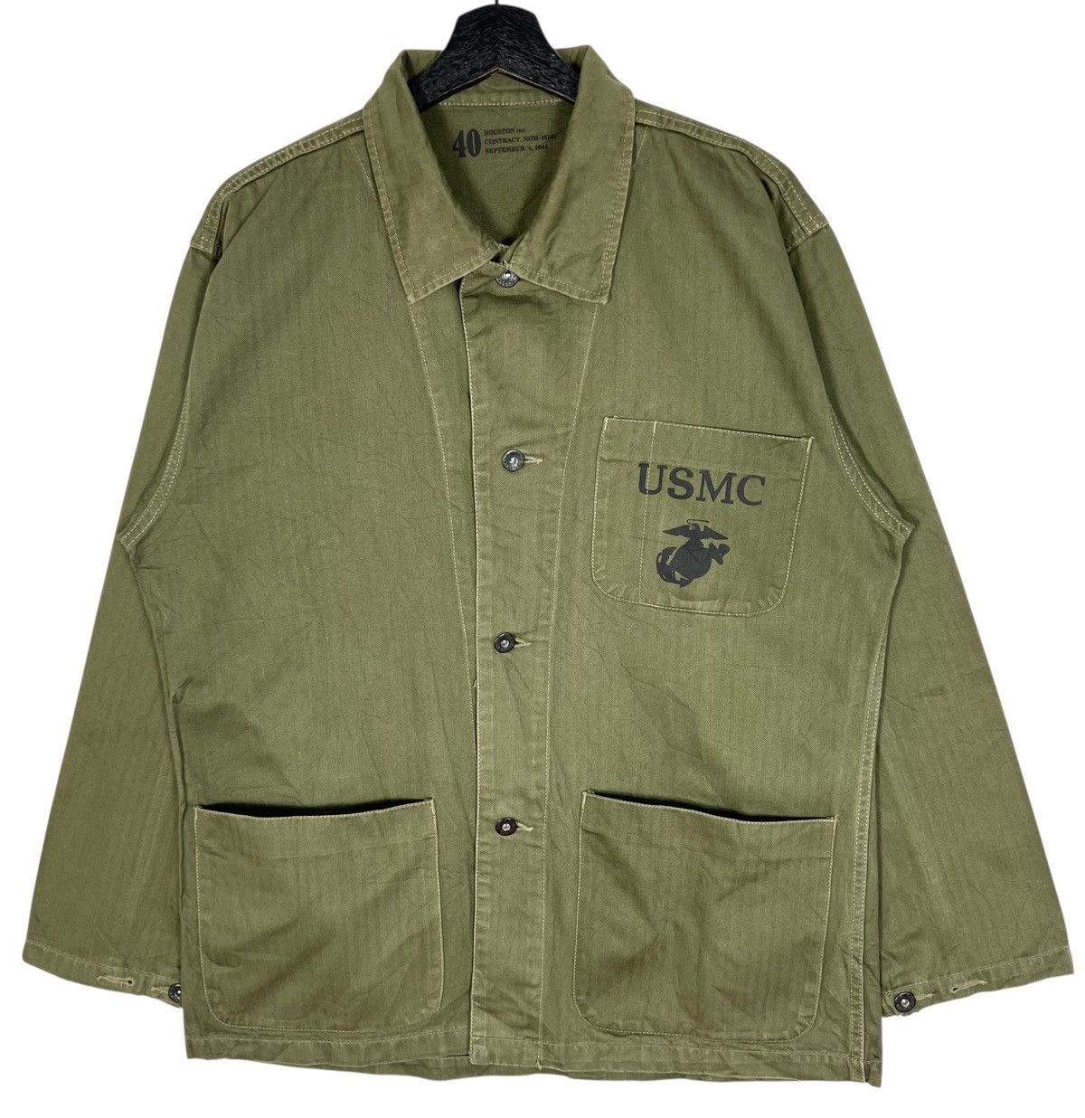 Vintage USMC Chore Jacket Size US L / EU 52-54 / 3 - 1 Thumbnail