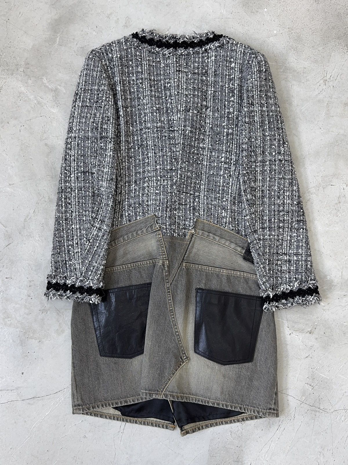 Junya Watanabe FW14 HYBRID TWEED/DENIM JACKET Size M / US 6-8 / IT 42-44 - 2 Thumbnail