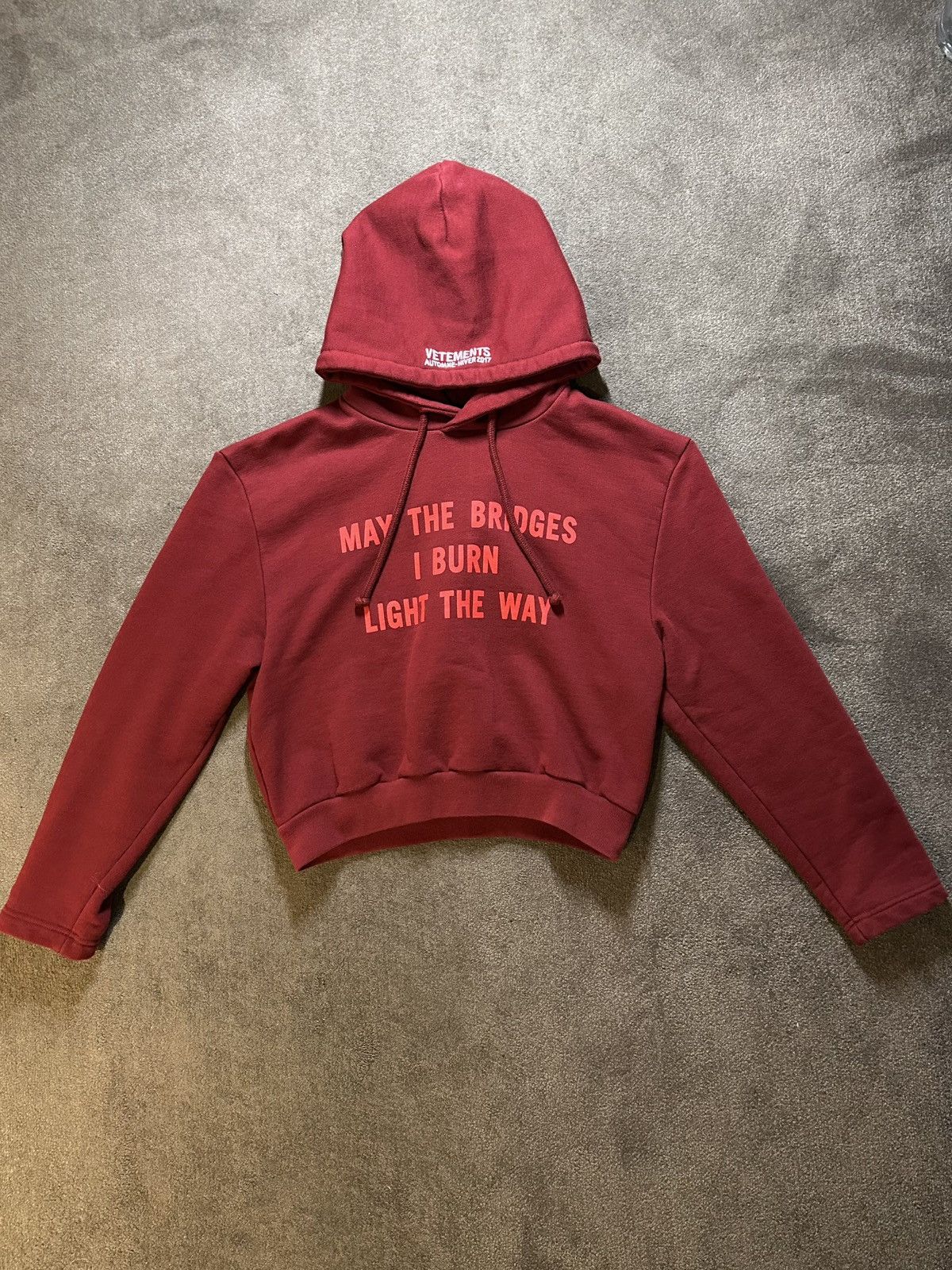 VETMENTS 18AW MAY THE BRIDGES パーカー