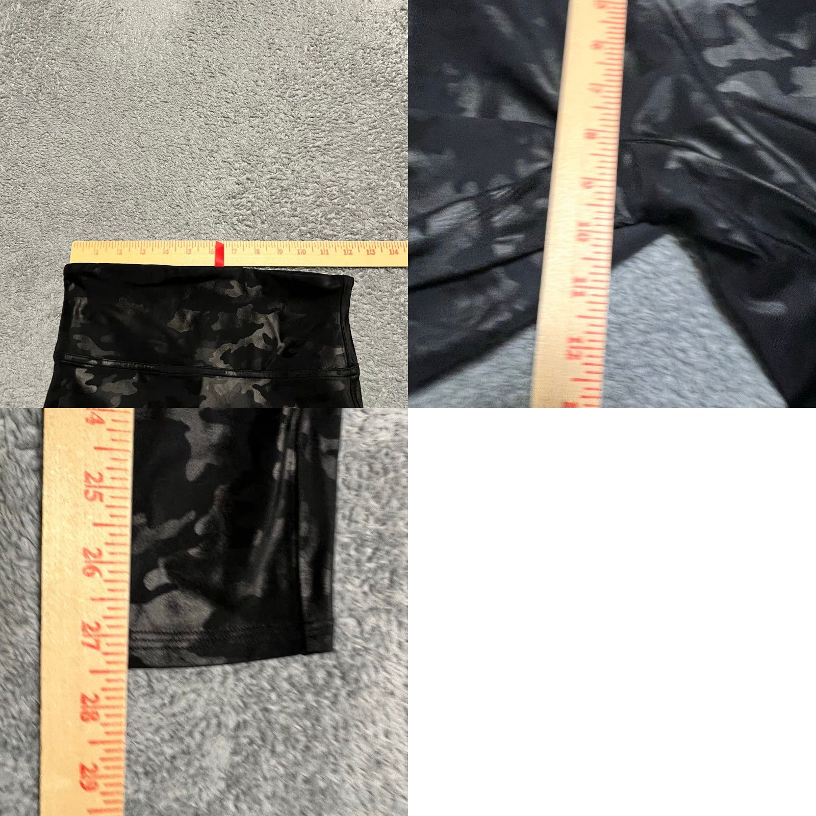 Spanx SPANX Leggings Womens Small Faux Leather Metallic Camo Black S Regular Ankle Black Womens Size 28" / US 6 / IT 42 - 8 Thumbnail