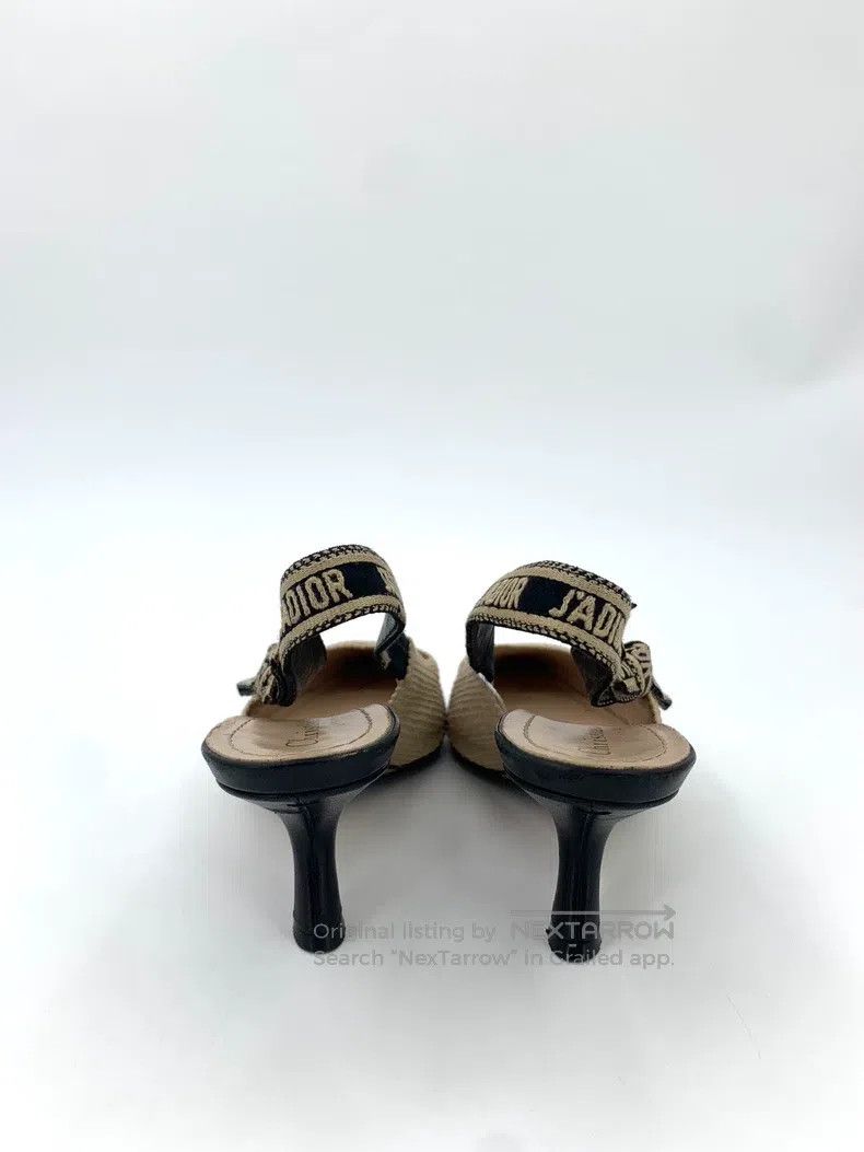 Dior Dior Brown pointed toe embroidered braided lace-up high-he Size US 5.5 / IT 35.5 - 4 Thumbnail