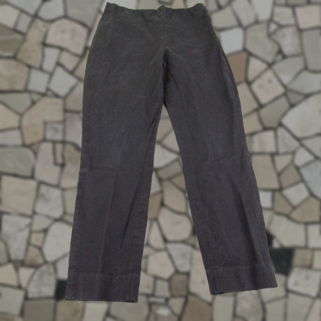 Everlane VINTAGE Everlane Pants Women 8 Black Side Zip High Rise Ankle Crop Stretch Slacks Flex Chino Regular 26.5in Inseam Womens Pants Size 28" / US 6 / IT 42 - 1 Thumbnail