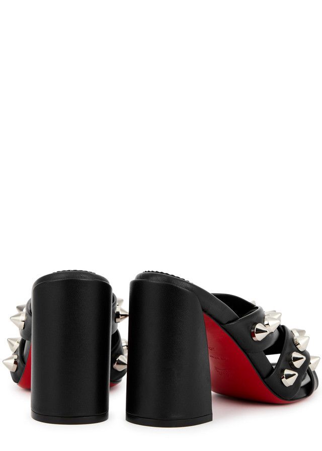 Christian Louboutin o1s1wg110924 Spika Clump Pumps in Black Size US 10 / IT 40 - 3 Thumbnail