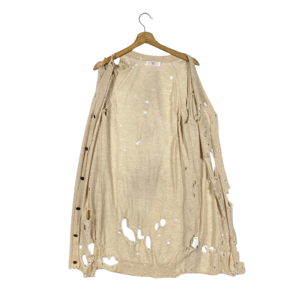 Y's Y's Yohji Yamamoto Destroyed Distressed Cardigan Size 2 Size XS / US 0-2 / IT 36-38 - 7 Thumbnail