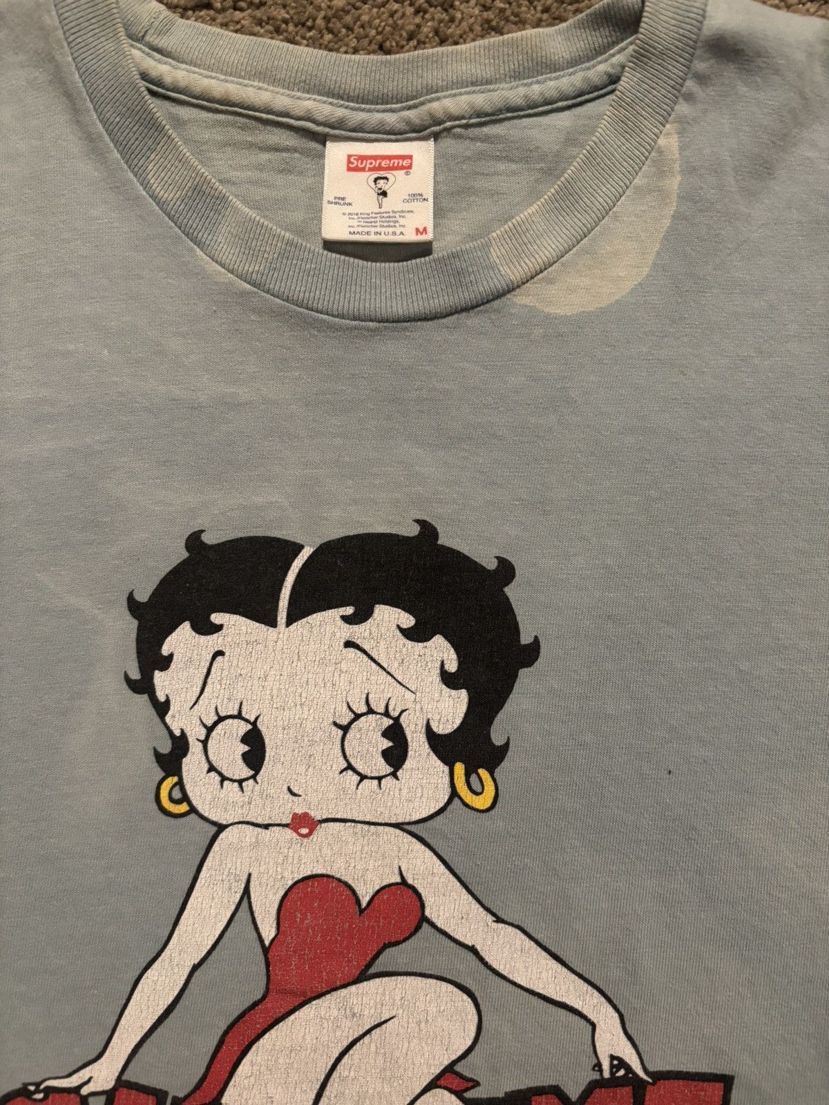 Japanese Brand Supreme Betty Boop Tee Size M / US 6-8 / IT 42-44 - 2 Thumbnail