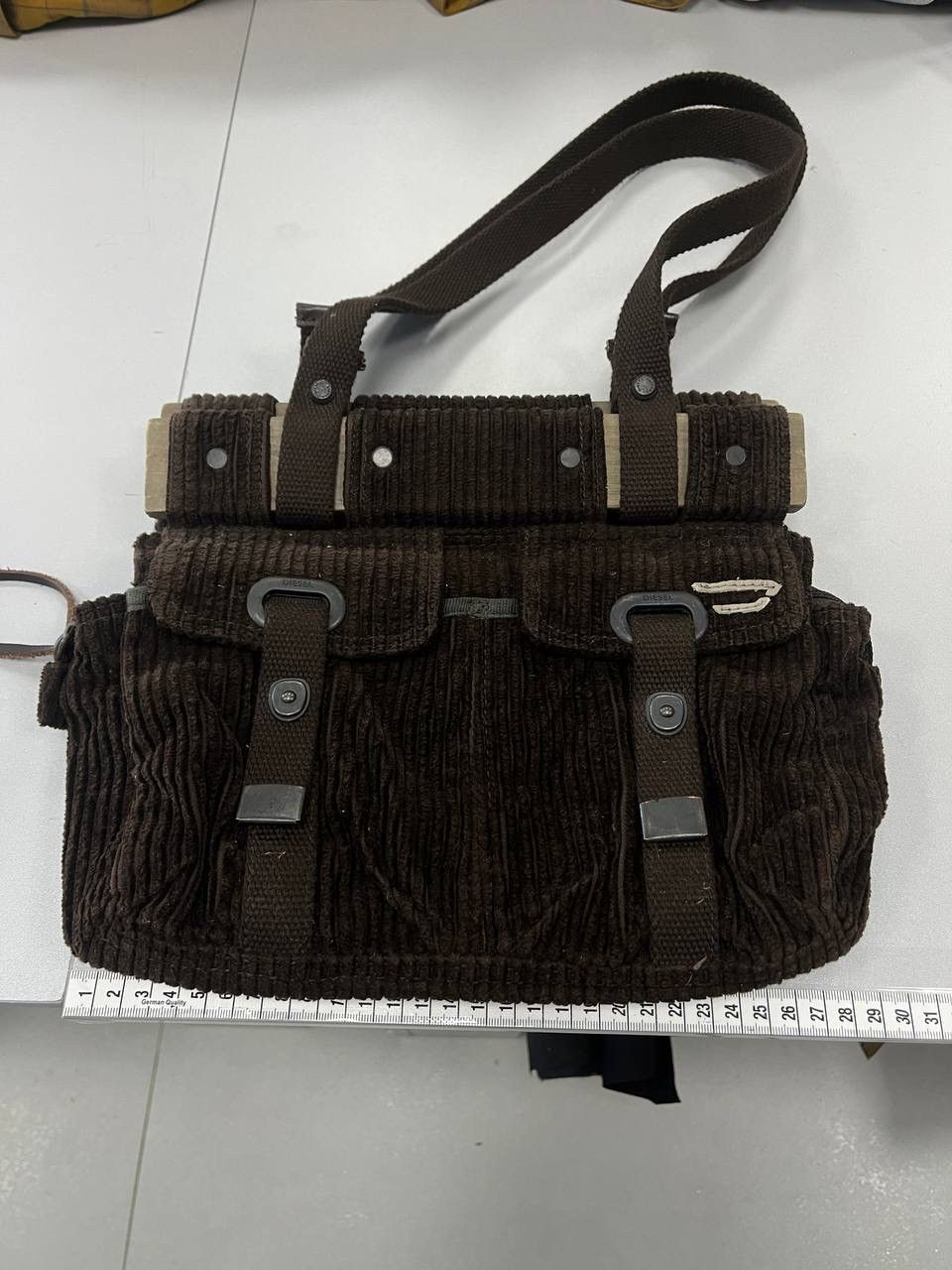 Diesel × Vintage Vintage Diesel y2k Velvet Logo Bag Size ONE SIZE - 10 Thumbnail