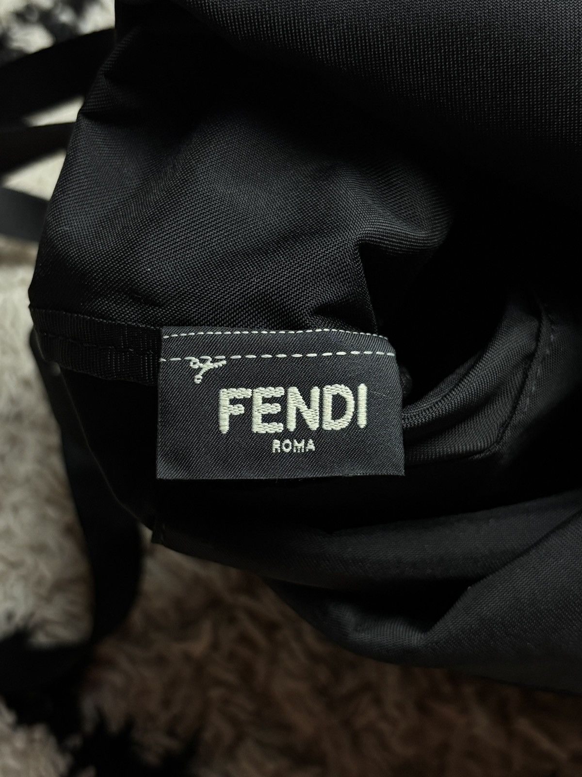 Fendi Fendi Monster Designer Drawstring Backpack Size ONE SIZE - 8 Thumbnail