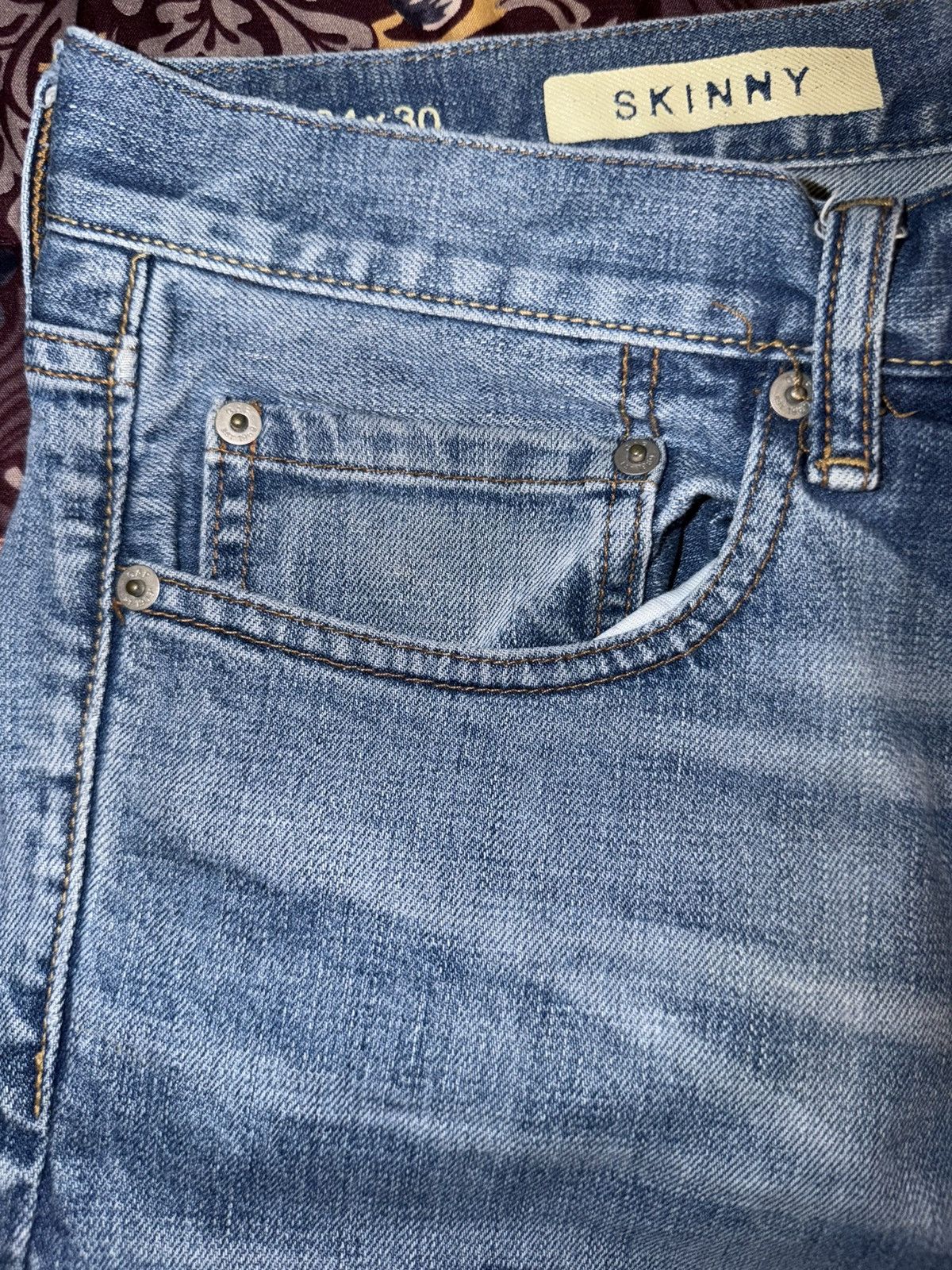Gap 1969 Pool Shark Skinny Jean Size US 34 / EU 50 - 3 Thumbnail