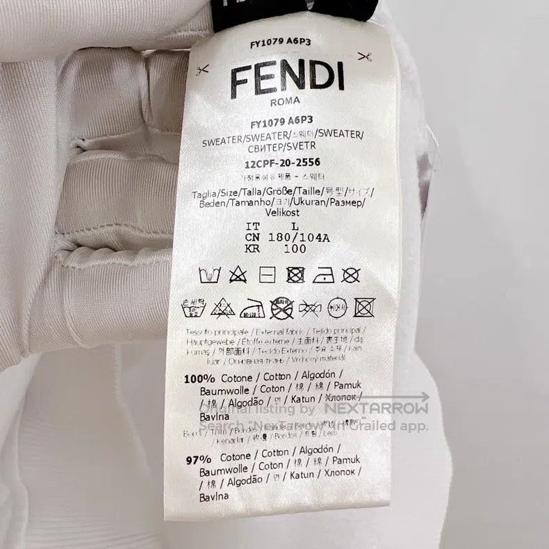 Fendi Fendi White hoodie Size US L / EU 52-54 / 3 - 5 Thumbnail