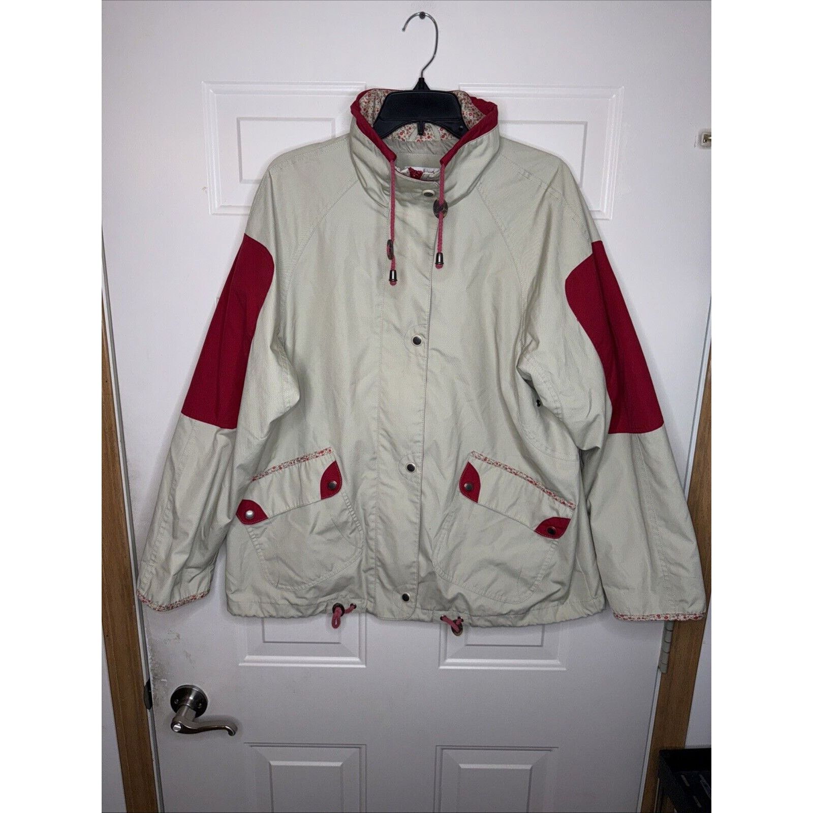 1 Madison 1 Madison Parka Jacket Coat Womens Large Beige Windbreaker Size L / US 10 / IT 46 - 1 Thumbnail