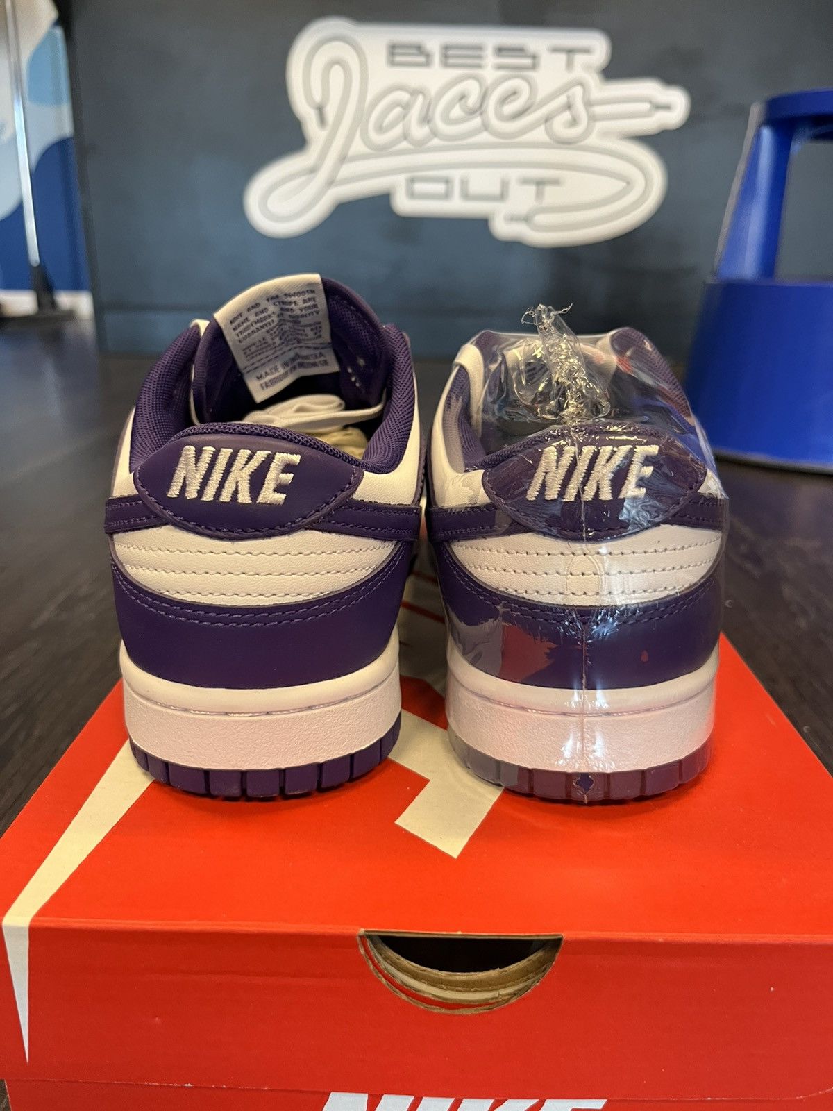 Nike Nike Dunk Low Championship Court Purple Size US 8.5 / EU 41-42 - 4 Thumbnail