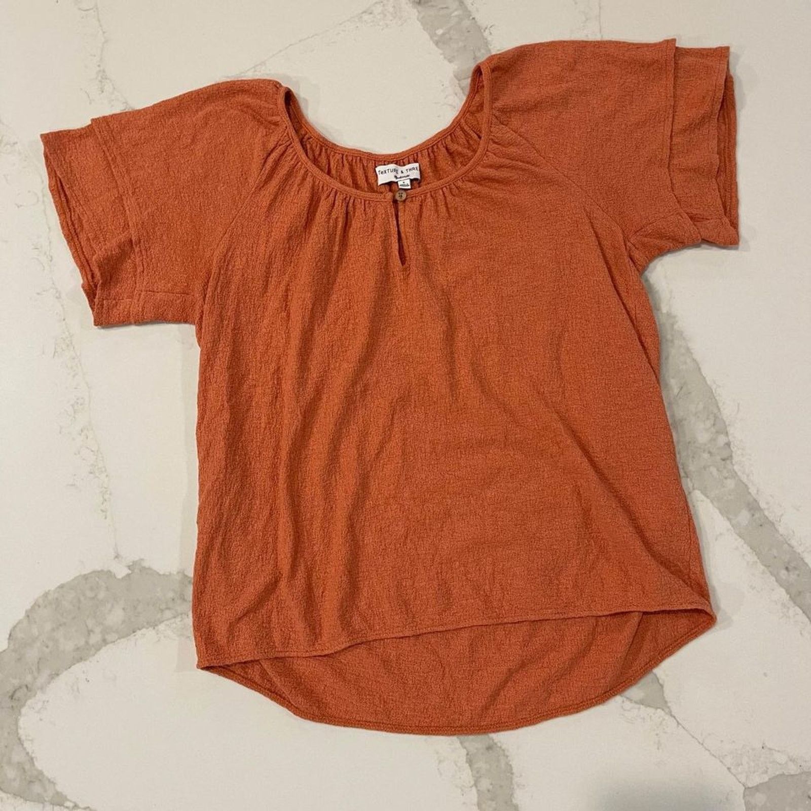 Madewell Madewell Texture Thread Tiered Sleeve Top Women's Small Boho Size S / US 4 / IT 40 - 1 Thumbnail