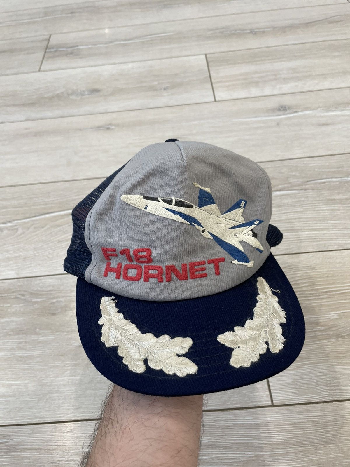 Avirex Vintage F-18 Hornet cap hat Made in USA Size ONE SIZE - 1 Thumbnail