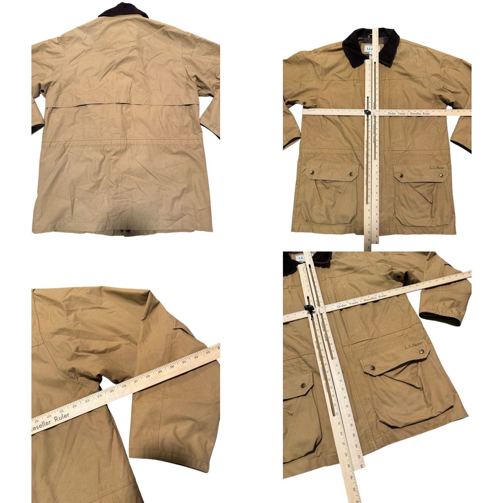 Vintage VINTAGE LL Bean Chore Barn Coat Mens M Tan Brown Cotton Canvas Lined Corduroy Collar Y2K Overcoat Size US M / EU 48-50 / 2 - 10 Thumbnail