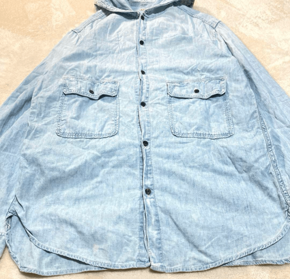 Kapital Kapital Hoodie Shirt Chambray Size US L / EU 52-54 / 3 - 4 Thumbnail