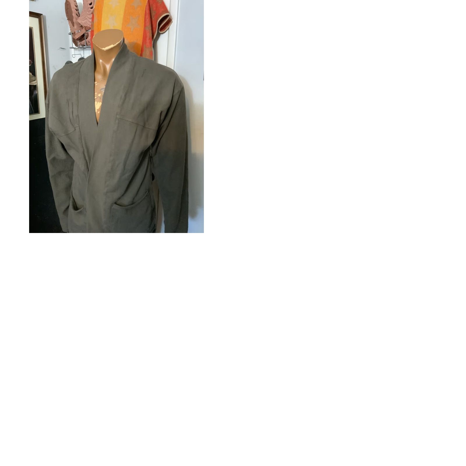 Vintage VINTAGE Daniel Patrick Cardigan Shirt Mens Sweater Brown Regular M Roaming Shield Kimono Open Front Distressed 90s 2000s Size US M / EU 48-50 / 2 - 10 Thumbnail