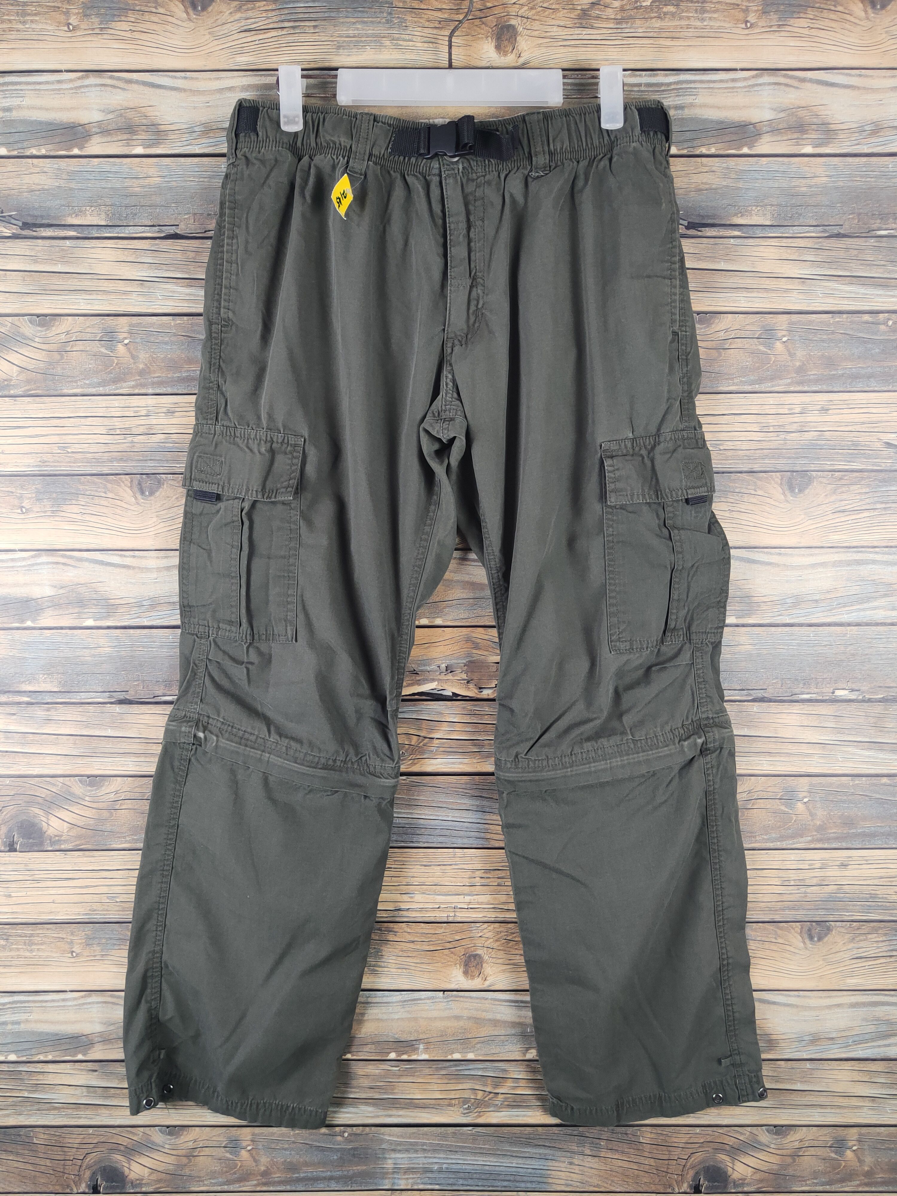 Japanese Brand DL Japanese Brand Dark Olive Multipocket Cargo Pants #2145 Size US 32 / EU 48 - 1 Thumbnail