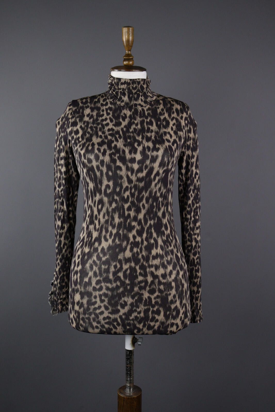 Designer Marc Cain Leopard Print Summer Party Mini Dress Size 1 Size M / US 6-8 / IT 42-44 - 1 Thumbnail