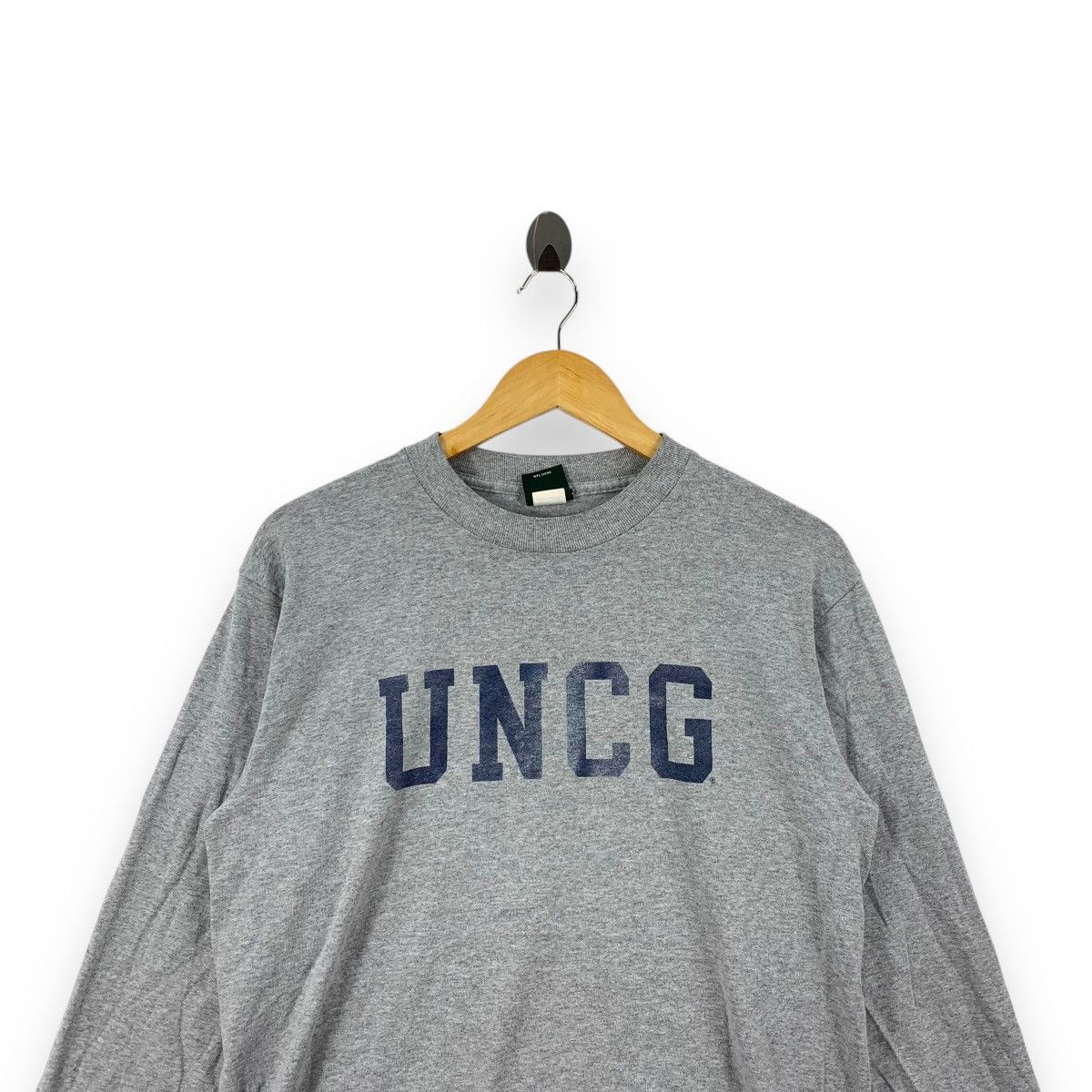 Other Vintage MV SPORT UNCG Grey Long Sleeve Tee Shirt Size M / US 6-8 / IT 42-44 - 2 Thumbnail