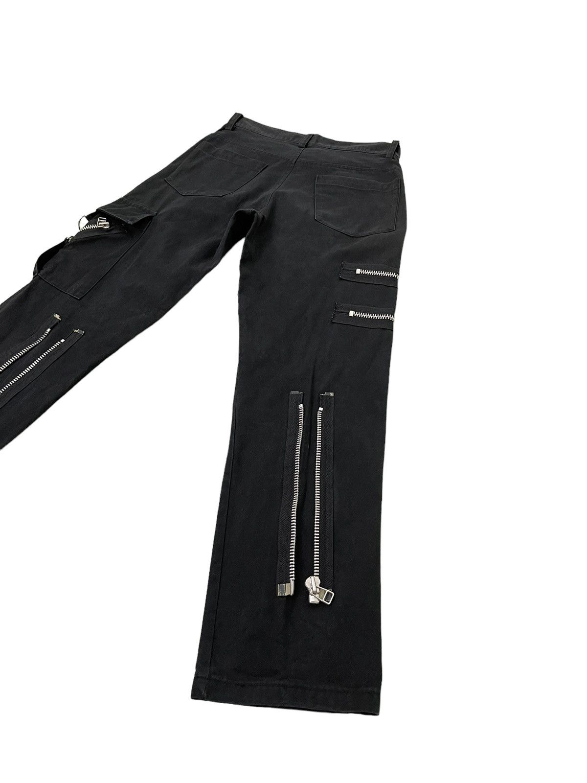Japanese Brand Bondage Pant Secret Agent Japan Multi Zipped Slim 6🟦7 Size US 28 / EU 44 - 3 Thumbnail