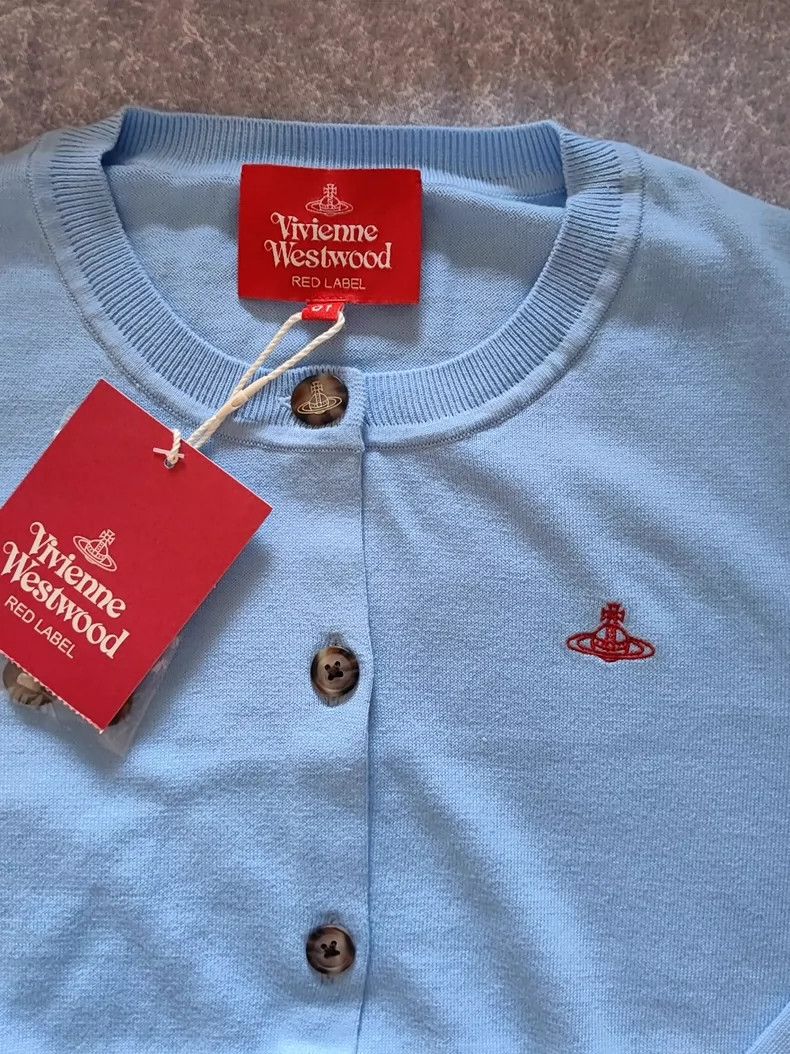 Vivienne Westwood Vivienne Westwood size01 A light blue knit cardigan Size S / US 4 / IT 40 - 2 Thumbnail
