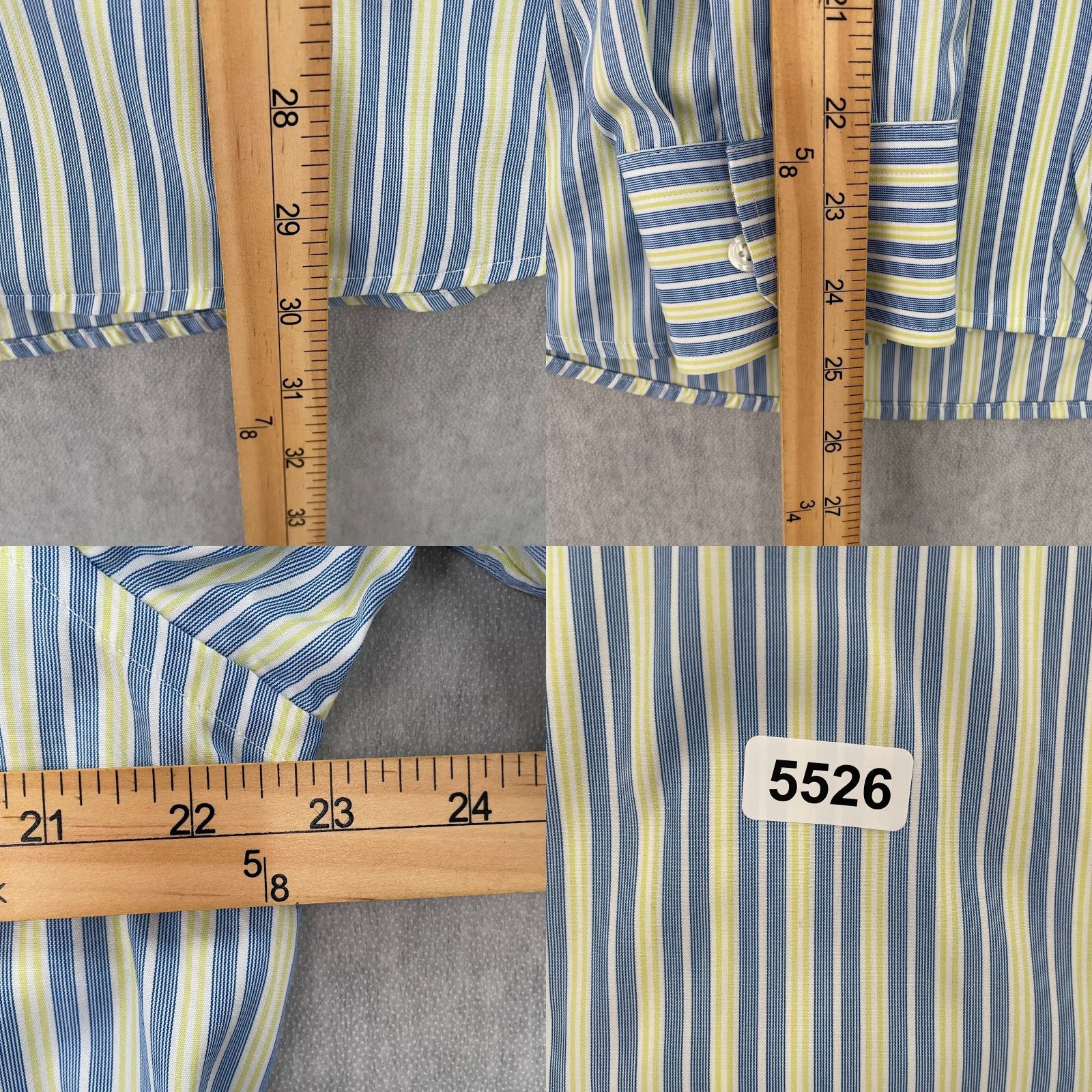 Eton VINTAGE Eton Dress Shirt Men 16.5 Blue Stripe Long Sleeve Button Up Business Casual Formal Size US L / EU 52-54 / 3 - 8 Thumbnail