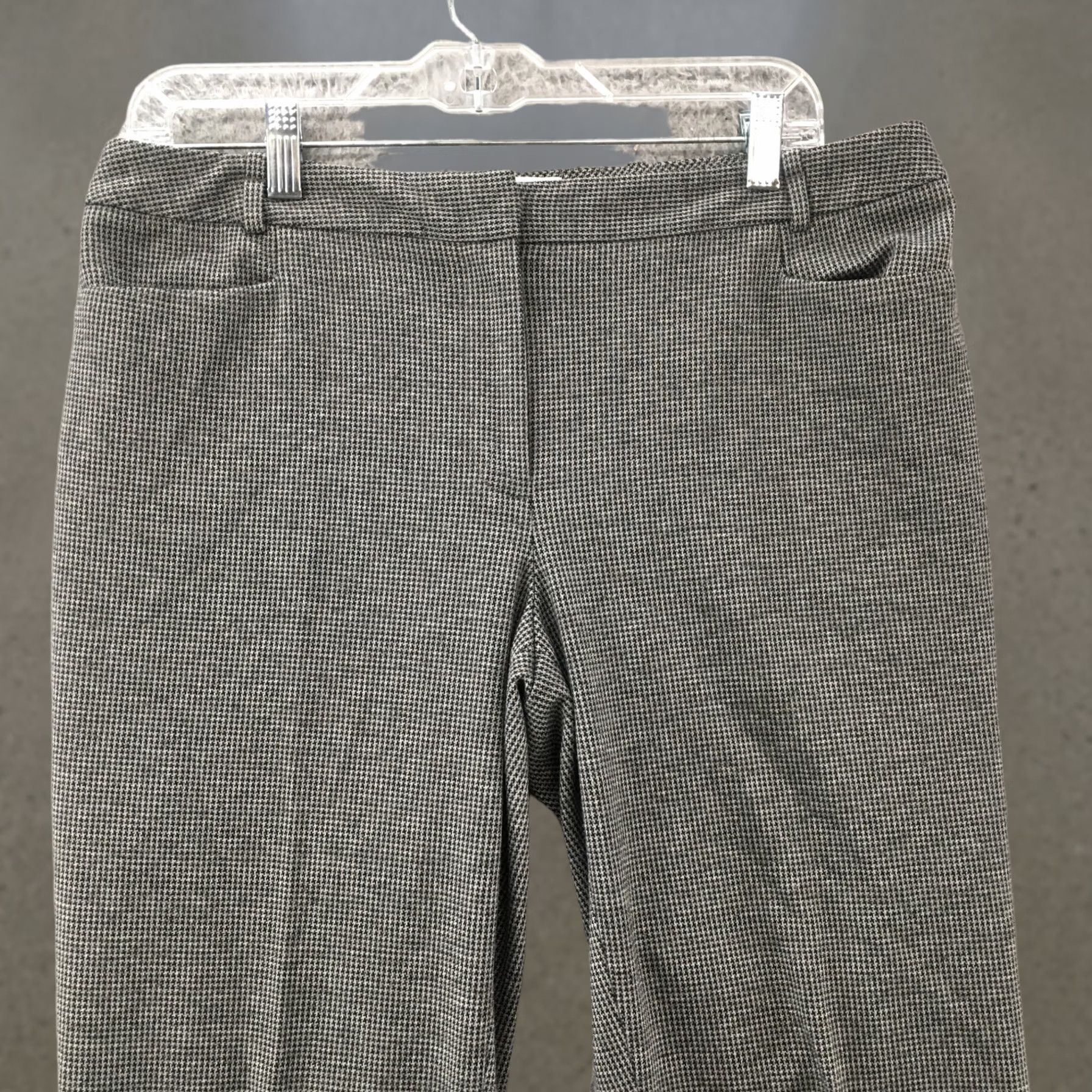 Calvin Klein Calvin Klein Chino Flare Pants Womens 8 Gray High Rise Casual Wide Leg Flare Cap Size 30" / US 8 / IT 44 - 1 Thumbnail