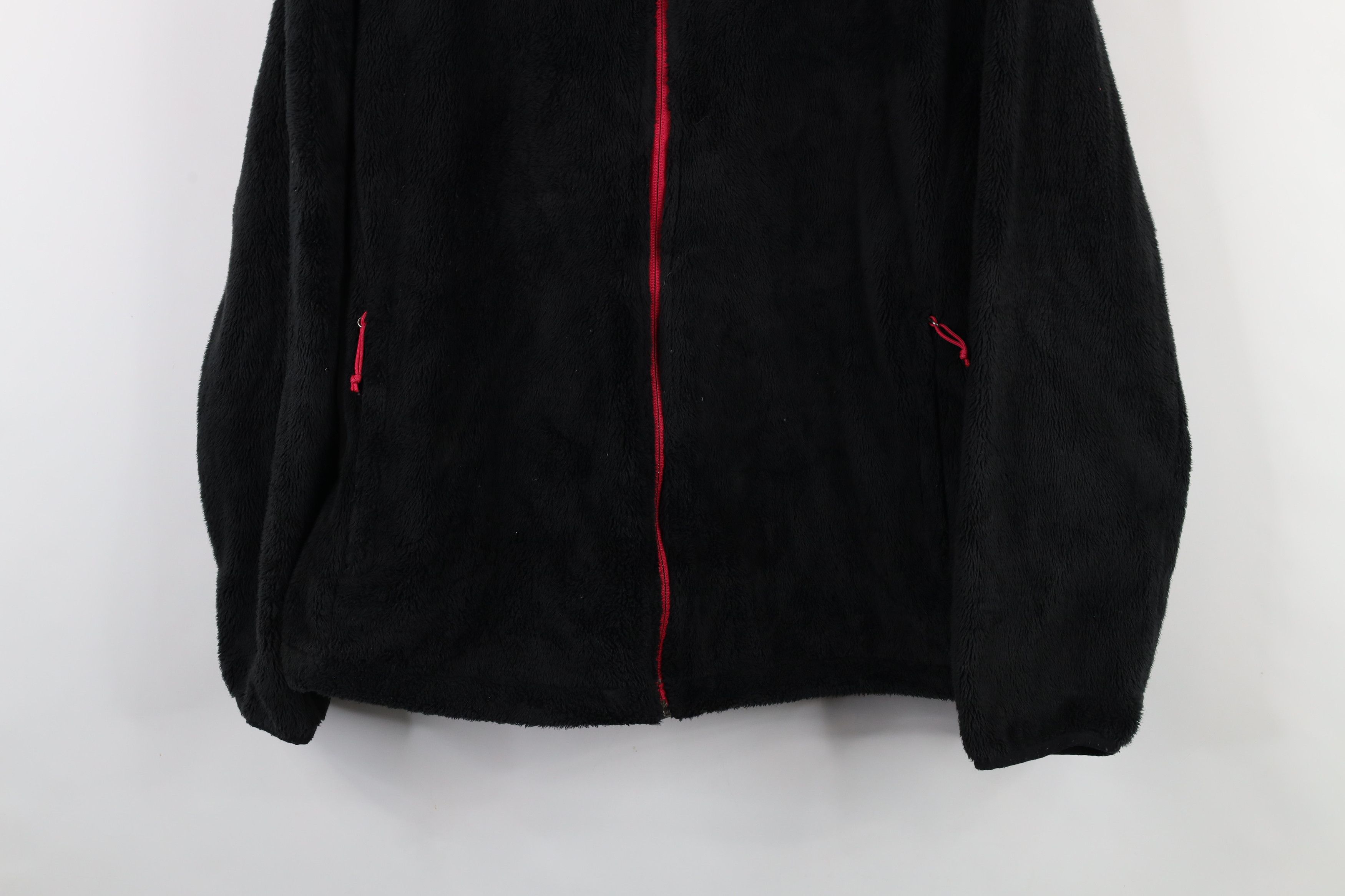 The North Face × Vintage The North Face Spell Fuzzy Shag Fleece Full Zip Jacket Black Size XXL / US 16-18 / IT 52-54 - 3 Thumbnail