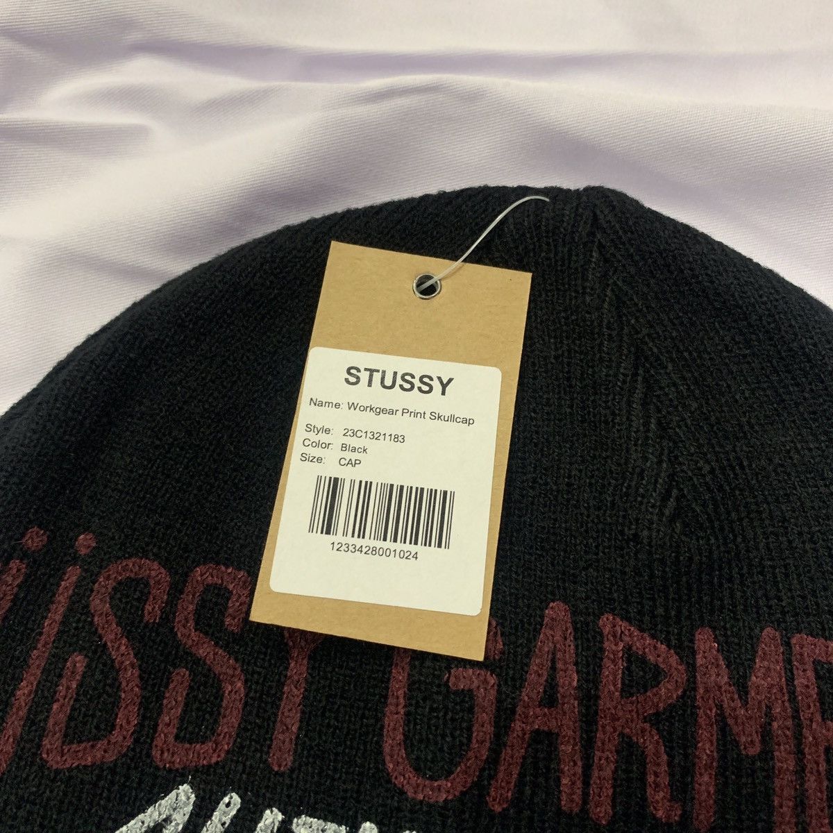 Stussy × Vintage Stussy Workgear Print Skullcap Size ONE SIZE - 2 Thumbnail