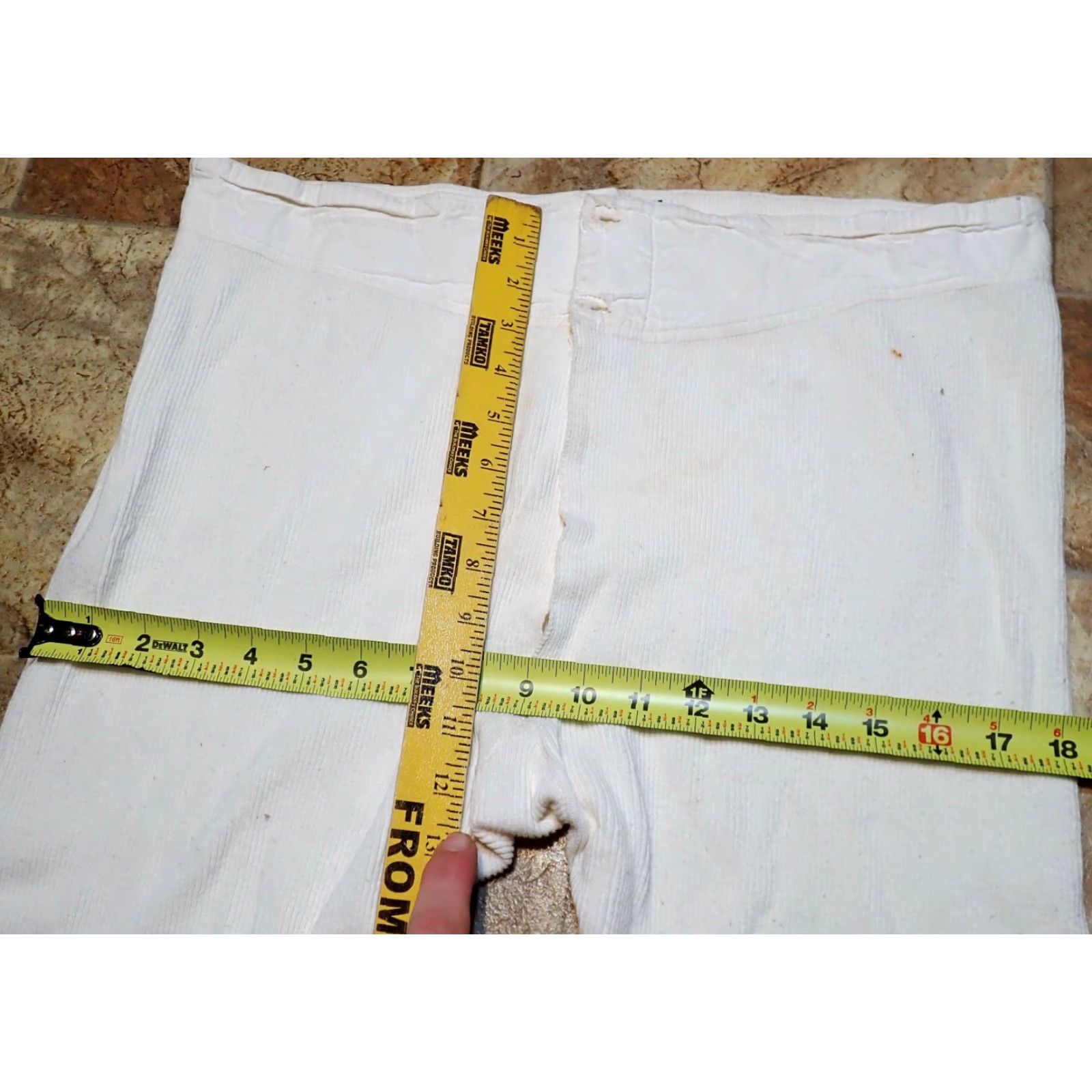 Vintage VINTAGE Rare US Military Long John Thermal Pants 1940s WW2, 33" Waist, White, Inseam 22", 1940s Military Long Johns Size US 33 - 6 Thumbnail