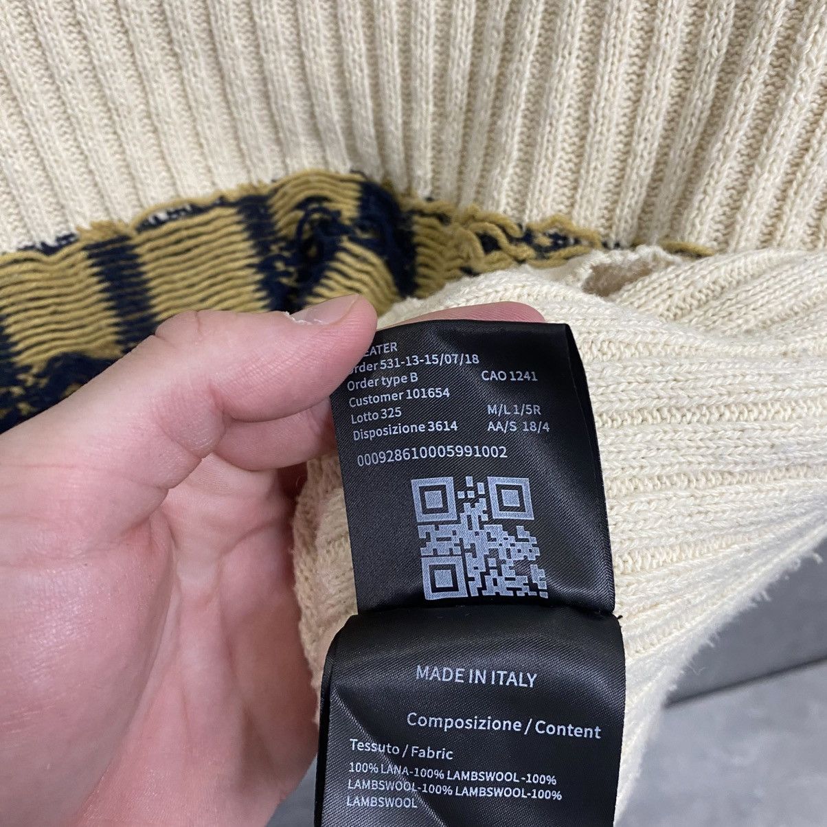 Calvin Klein 205W39NYC Calvin Klein 205W39NYC Balaclava Knitted Hoodie Sweater Size US M / EU 48-50 / 2 - 13 Thumbnail
