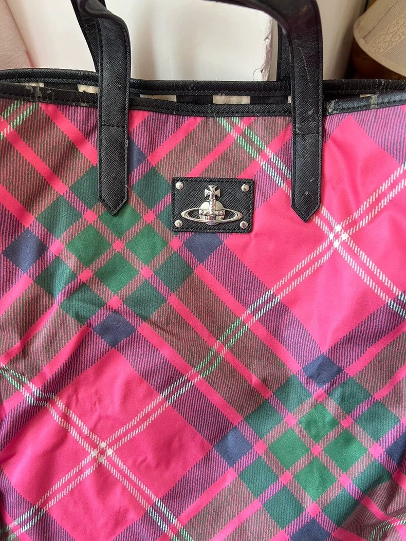 Vivienne Westwood Vivienne Westwood size os Nylon checkered used totes Size ONE SIZE - 2 Thumbnail