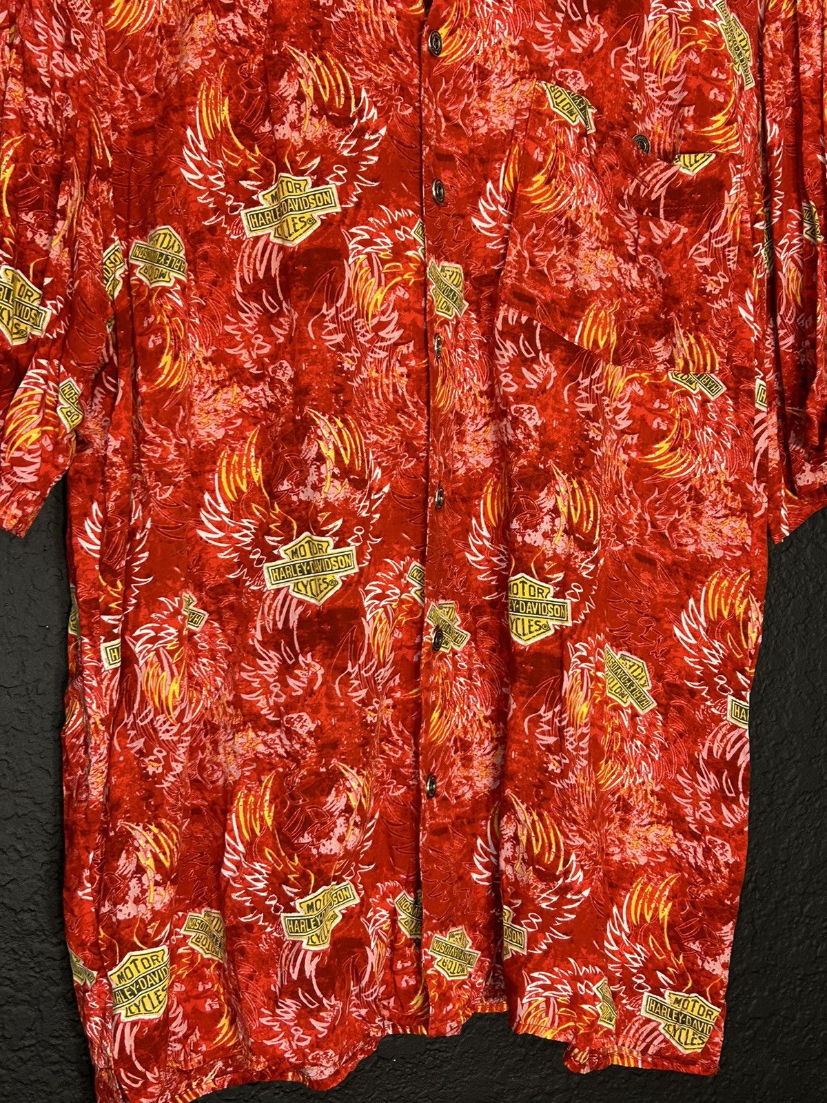 Harley Davidson Harley Davidson Rayon Hawaiian Aloha Shirt Size US L / EU 52-54 / 3 - 2 Thumbnail