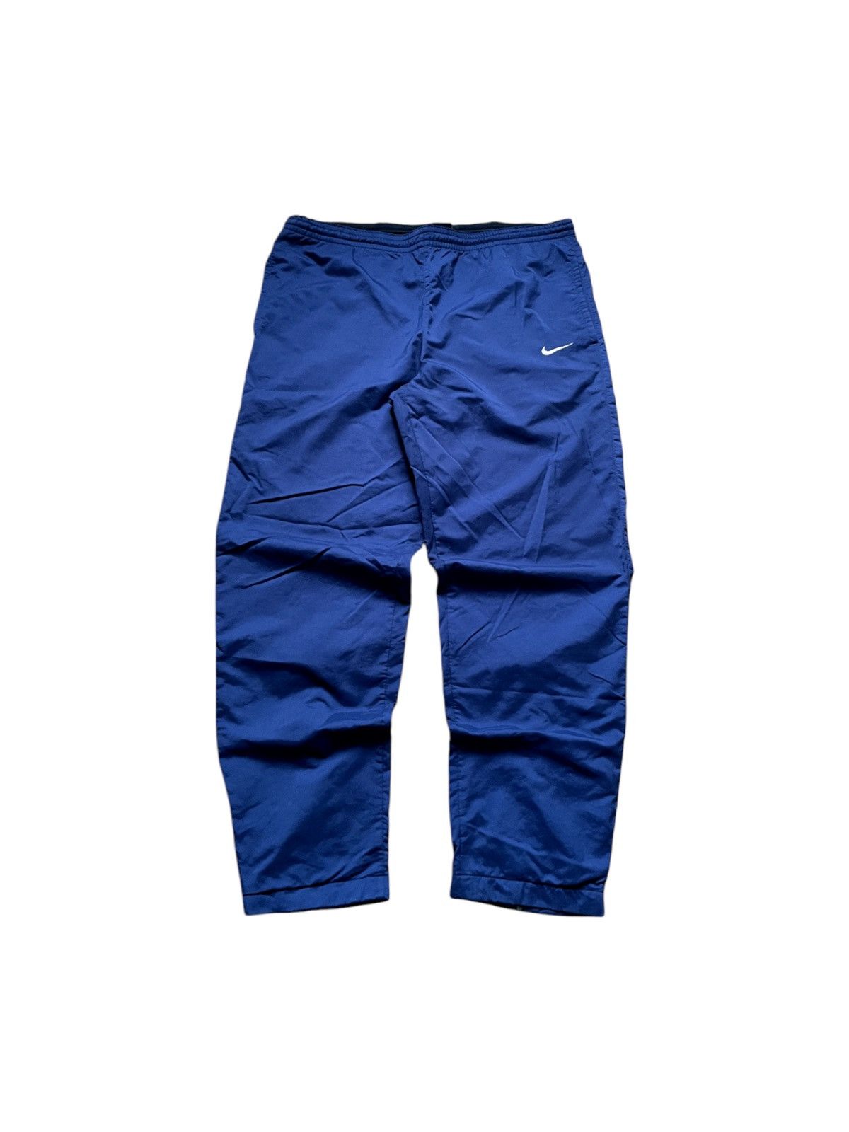 Nike 🌵Vintage Nike Track Pants Joggers Relaxed Baggy Navy Blue Size US 32 / EU 48 - 1 Thumbnail