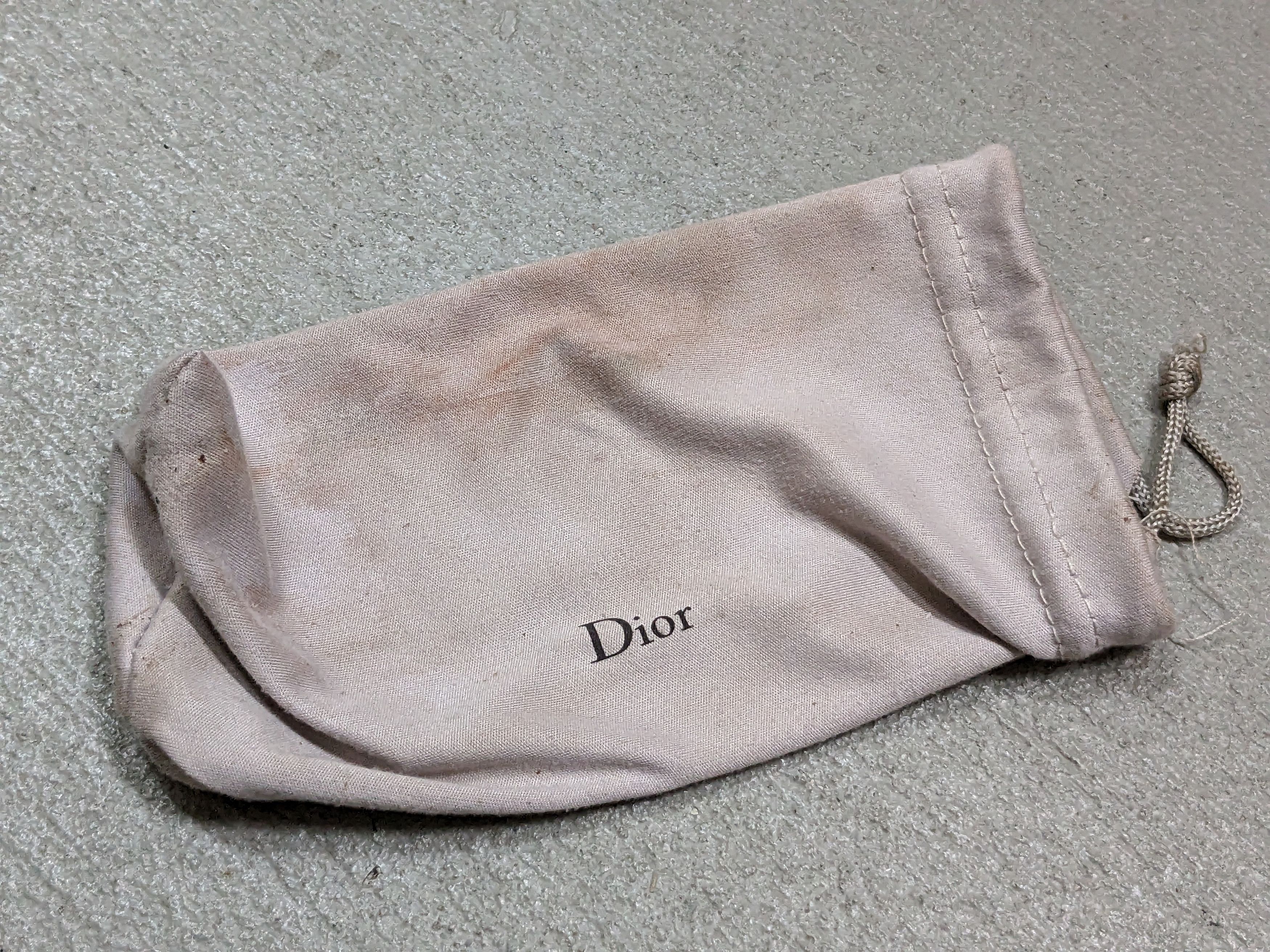 Dior × Vintage Christian Dior Sunglasses Brown Gradient Gold Oversized Size ONE SIZE - 16 Thumbnail