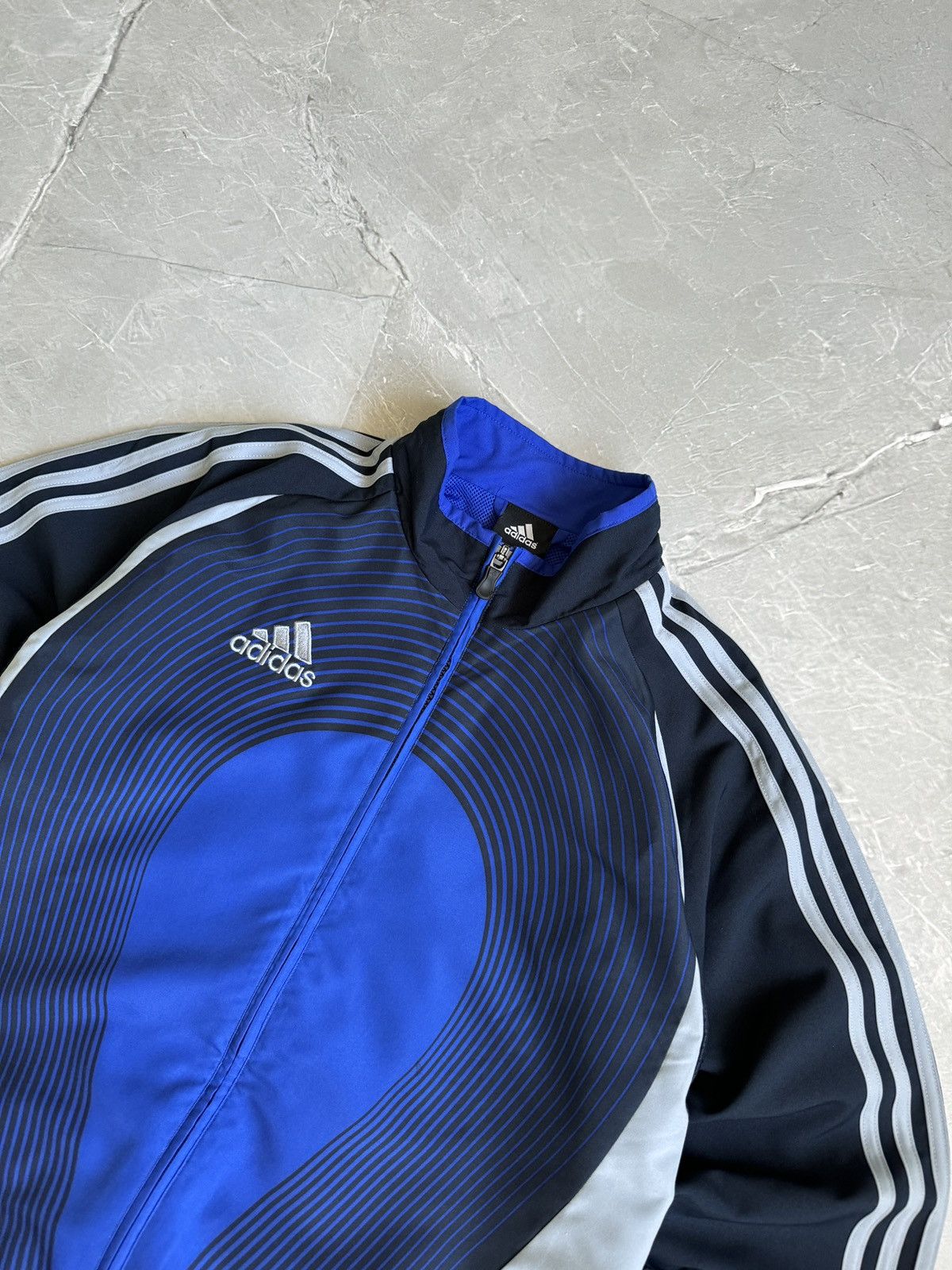 Adidas Vintage 2000s Adidas Zip Track Jacket Drill Soccer Style Size US S / EU 44-46 / 1 - 5 Thumbnail