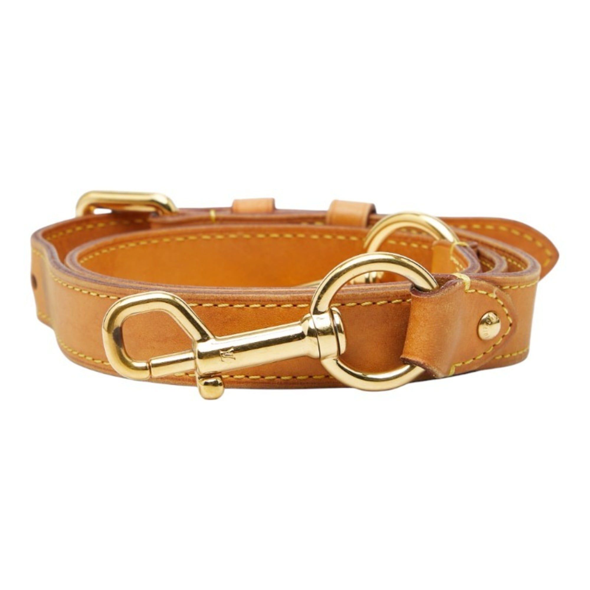 Louis Vuitton Louis Vuitton shoulder strap, beige leather, women's LOUIS VUITTON Size ONE SIZE - 1 Thumbnail