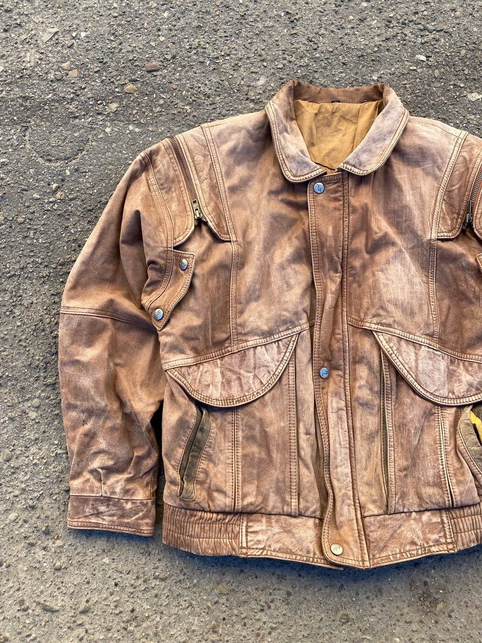 Other Avant Garde Leather Junya Watanabe style brown faded jacket Size US XL / EU 56 / 4 - 2 Thumbnail