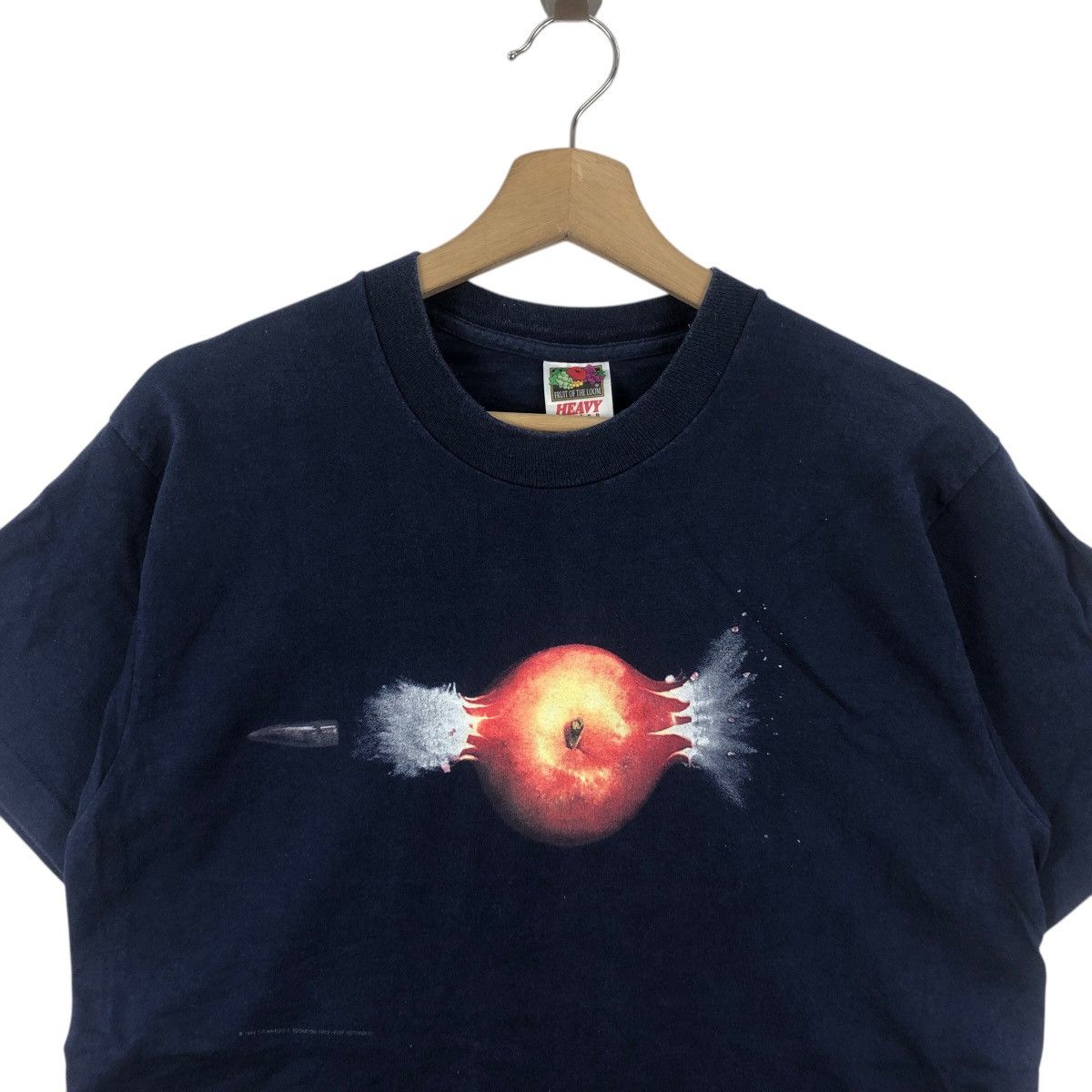 Fruit Of The Loom Vintage 1994 HAROLD E. EDGERTON Bullet Through Apple Tee Size US M / EU 48-50 / 2 - 2 Thumbnail