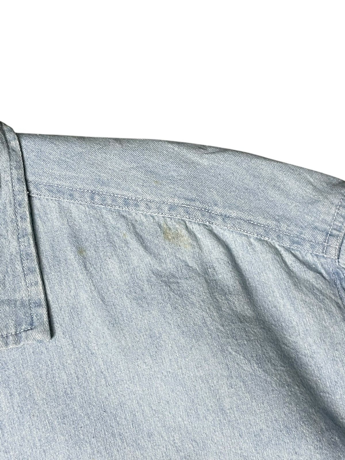 Japanese Brand × Vintage Authentic Mandoc Street Denim Button Up Shirts (82) Size US M / EU 48-50 / 2 - 5 Thumbnail