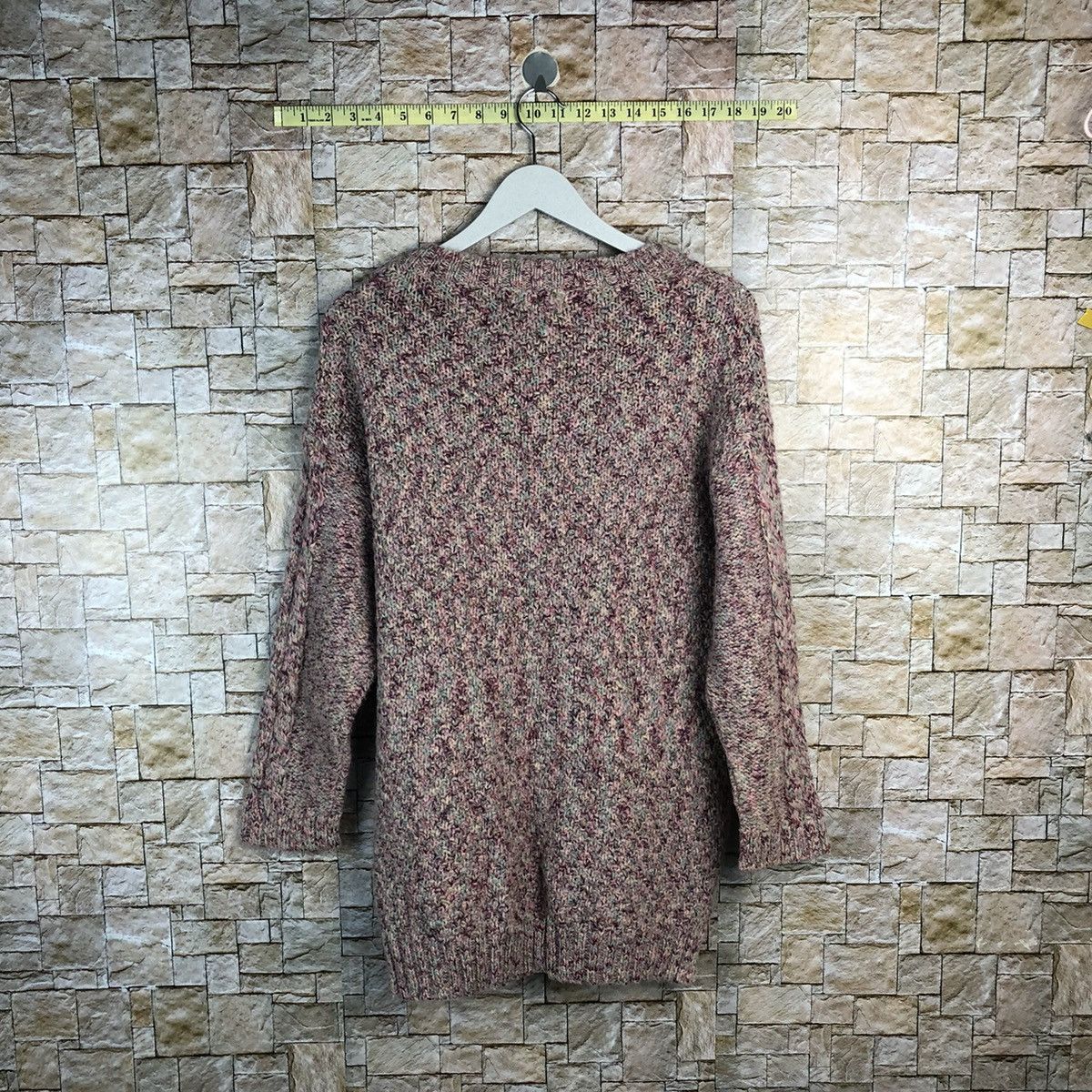 Homespun Knitwear × Japanese Brand × Vintage Natural Palette Pink Knitwear #A914 Size M / US 6-8 / IT 42-44 - 12 Thumbnail