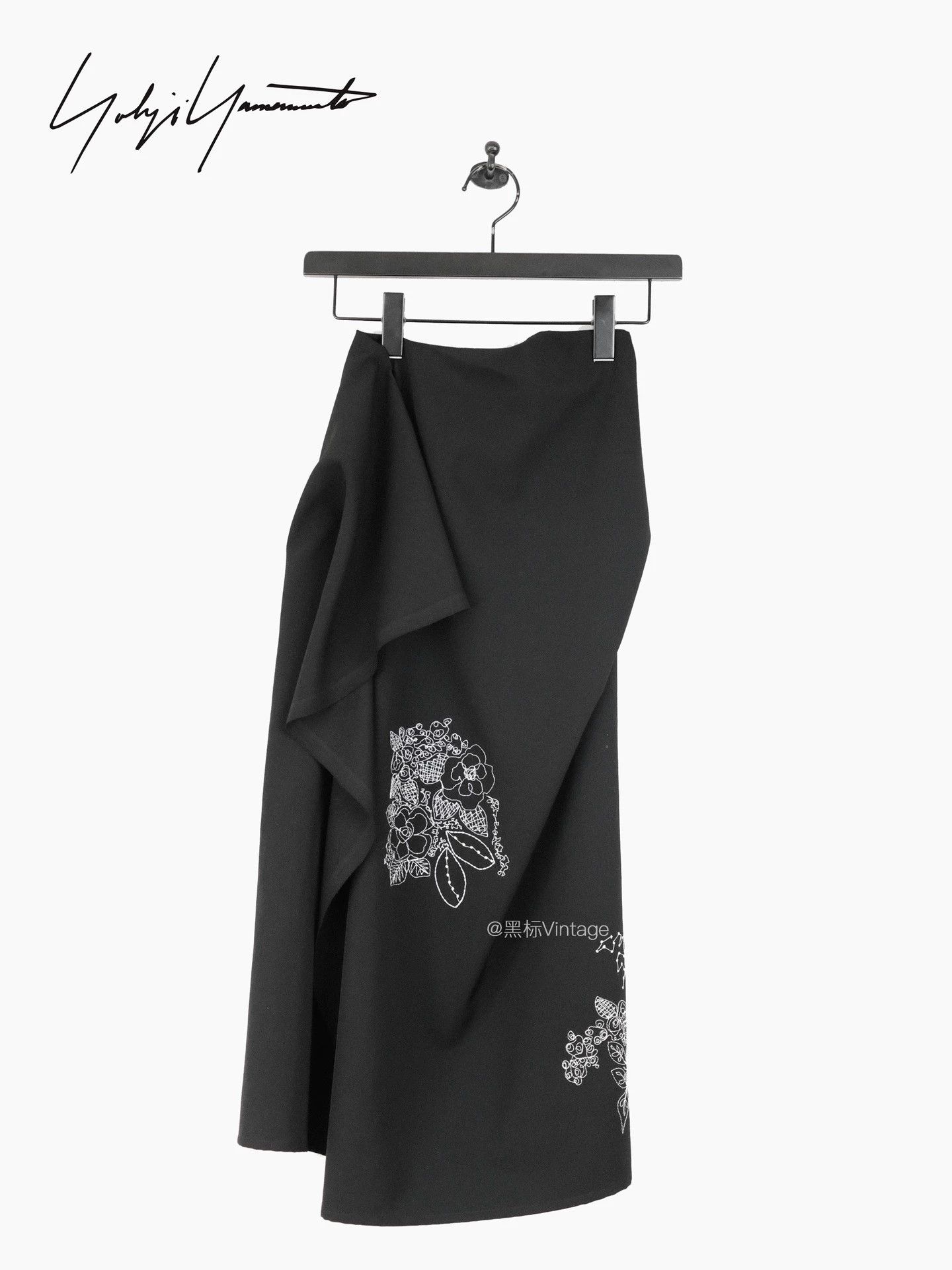 Yohji Yamamoto Yohji Yamamoto Y's 21AW Vintage Floral Embroidered Skirt Size 28" / US 6 / IT 42 - 1 Thumbnail