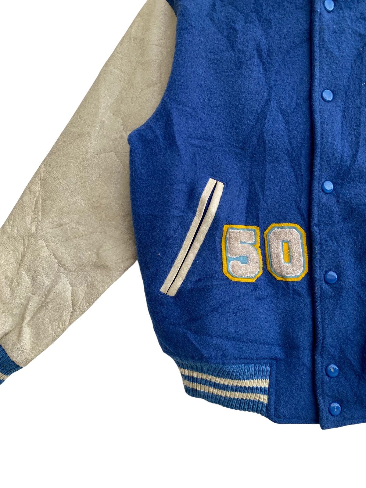 REGAL REGAL stadium varsity wool mix leather baseball jacket Size US M / EU 48-50 / 2 - 2 Thumbnail
