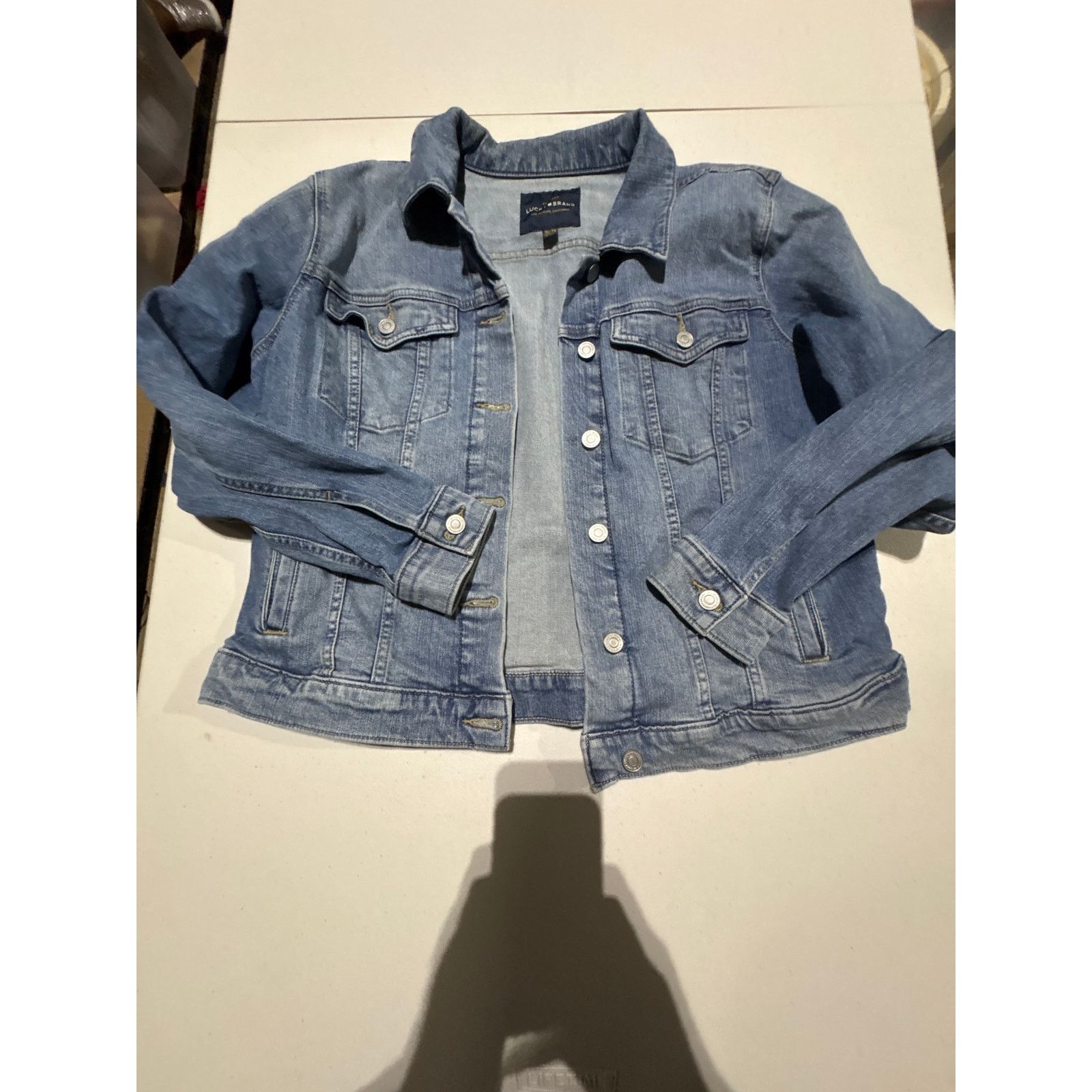 Lucky Brand Lucky Brand Women’s Denim Jacket XL Classic Button Front Size XL / US 12-14 / IT 48-50 - 3 Thumbnail