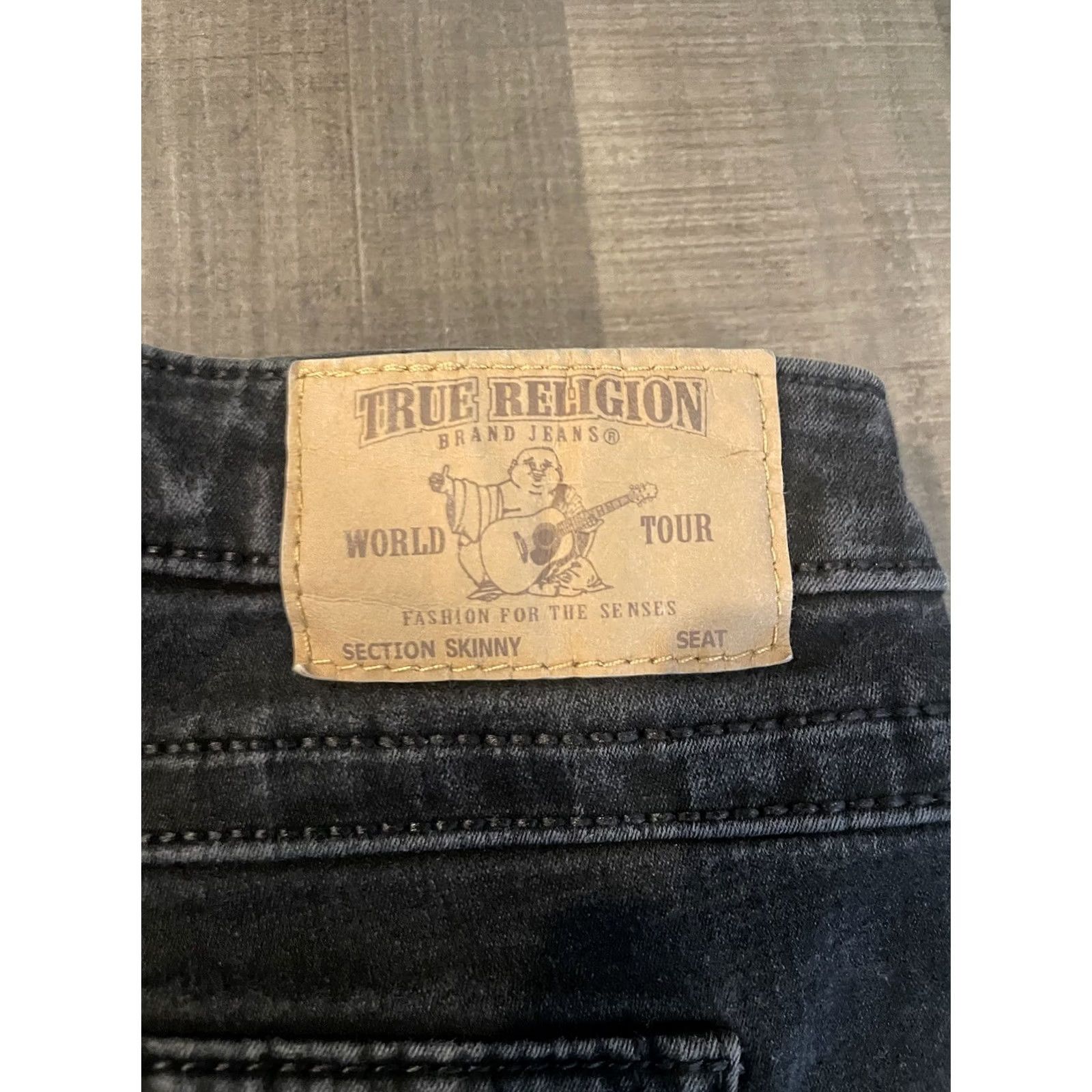 True Religion VINTAGE? Women’s True Religion Skinny Jeans Black 34x28 F48 Adults Women 34 28 Dark Pockets Comfort Style Skinny Jeans Size 24" / US 00 / IT 34 - 3 Thumbnail