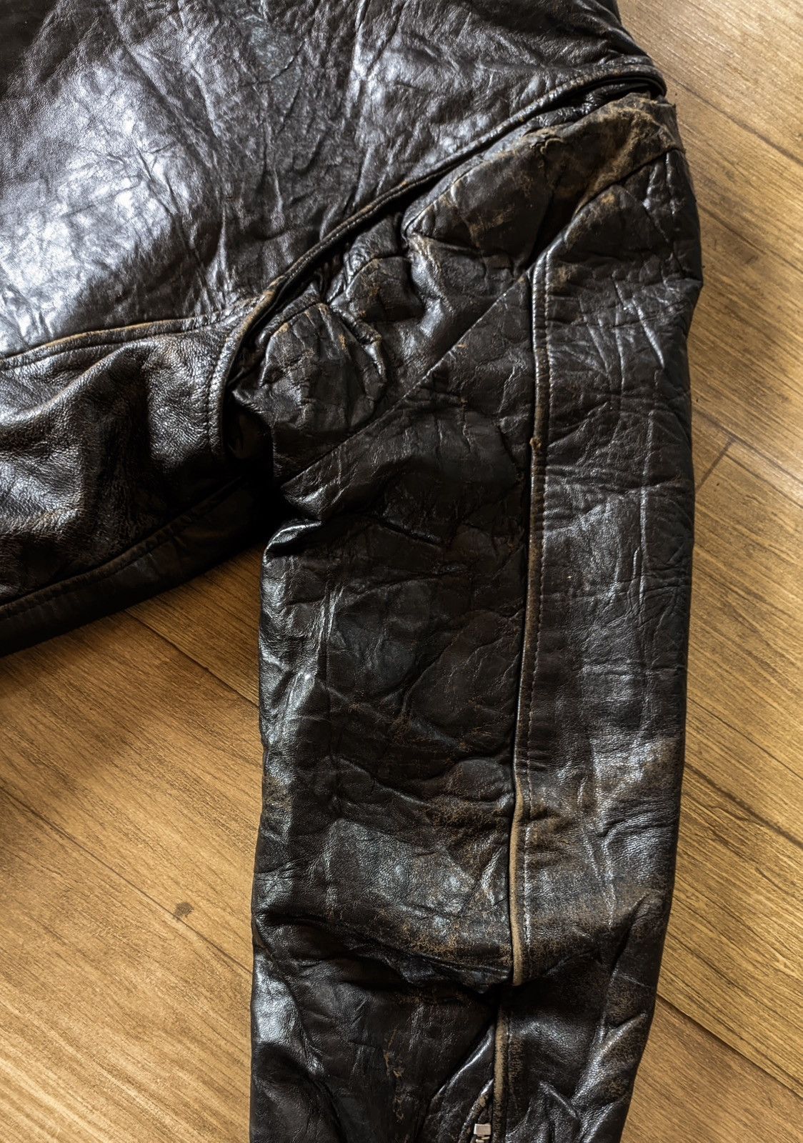Excelled × Vintage Vintage Excelled Black Leather Jacket – Classic Biker Style Size US L / EU 52-54 / 3 - 6 Thumbnail